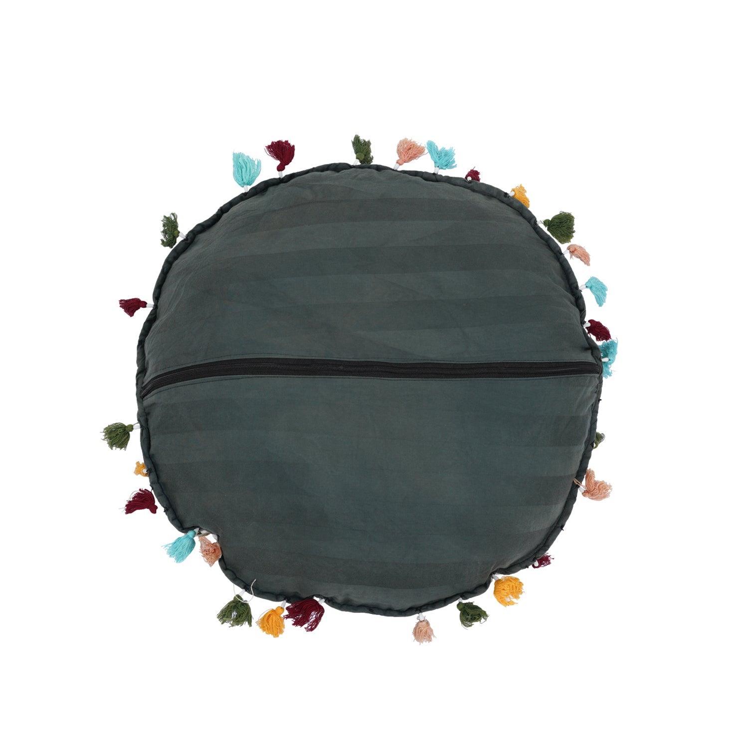 TWO VINTAGE RAJASTHANI EMBROIDERY CUSHION COVER 21" x 21"- 17" x 17"