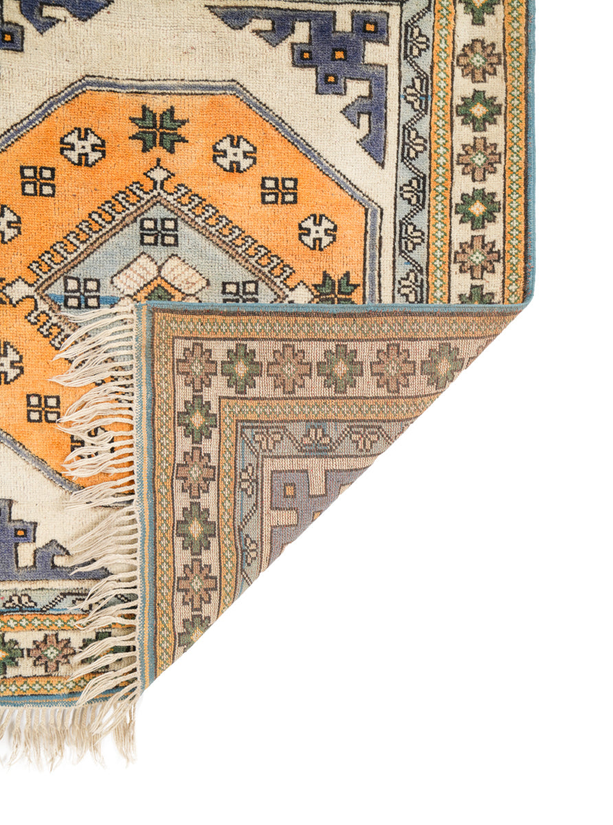 Vintage Turkish Kazak Rug 3'7" x 3'4"