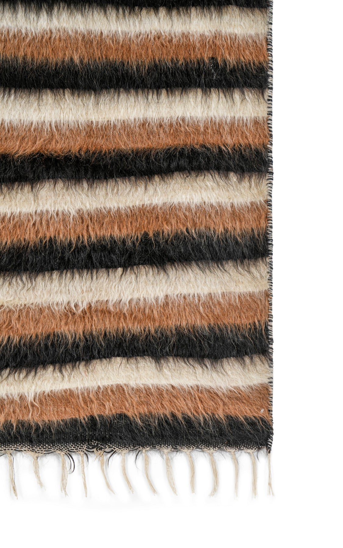 Vintage Turkish Mohair Rug 6'10" x 4'7"