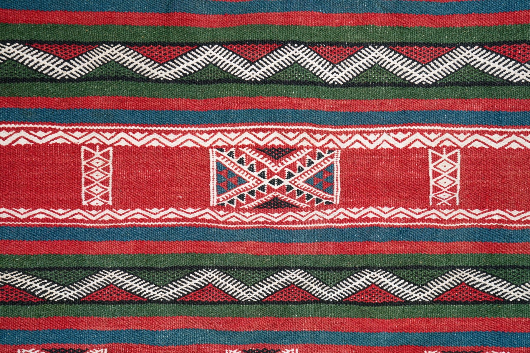 Vintage Tunisian Kilim 3'1" x 3'4"