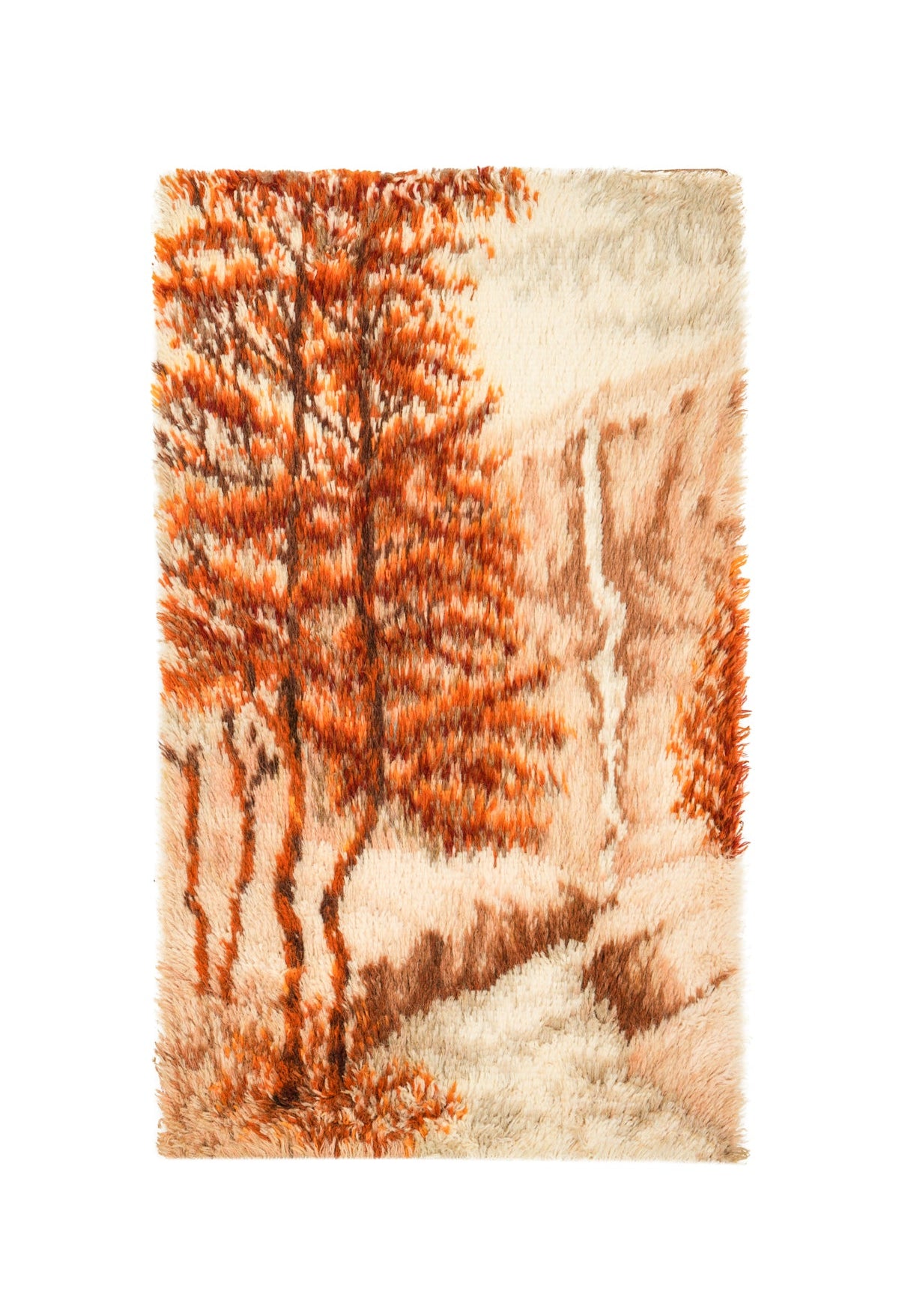 Vintage Scandinavian Rug 3'5" x 2'