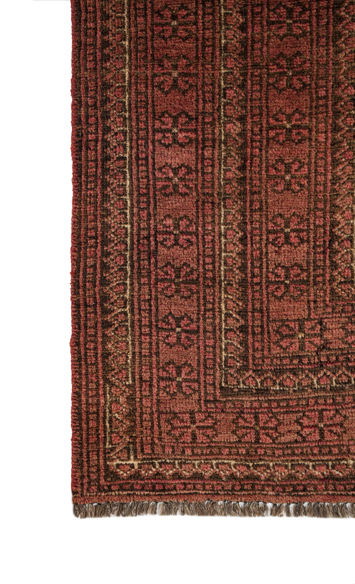 Vintage Turkmen Rug 3'8" x 1'6"