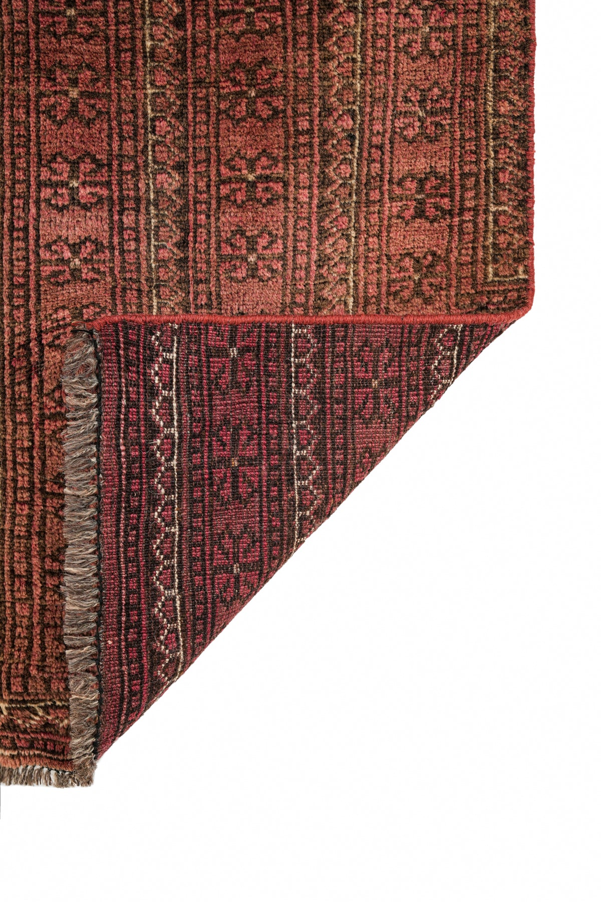 Vintage Turkmen Rug 3'8" x 1'6"