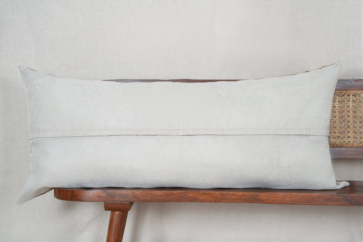 Vintage Moroccan Lumbar Cushion 3'10" x 1'10"