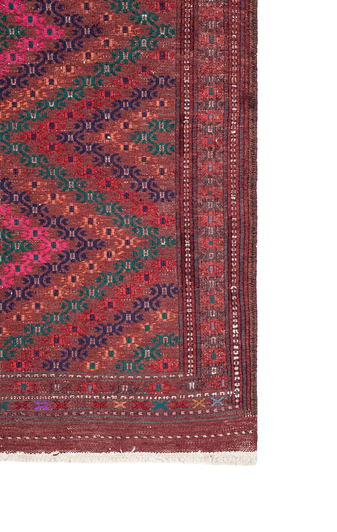 Vintage Turkmen Kilim 4' x 2'5"