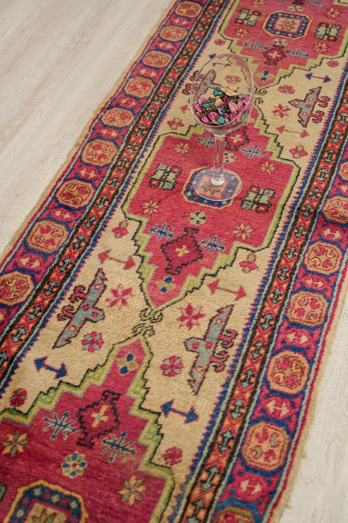 Vintage Khotan Runner Rug 9'8" x 2'3"