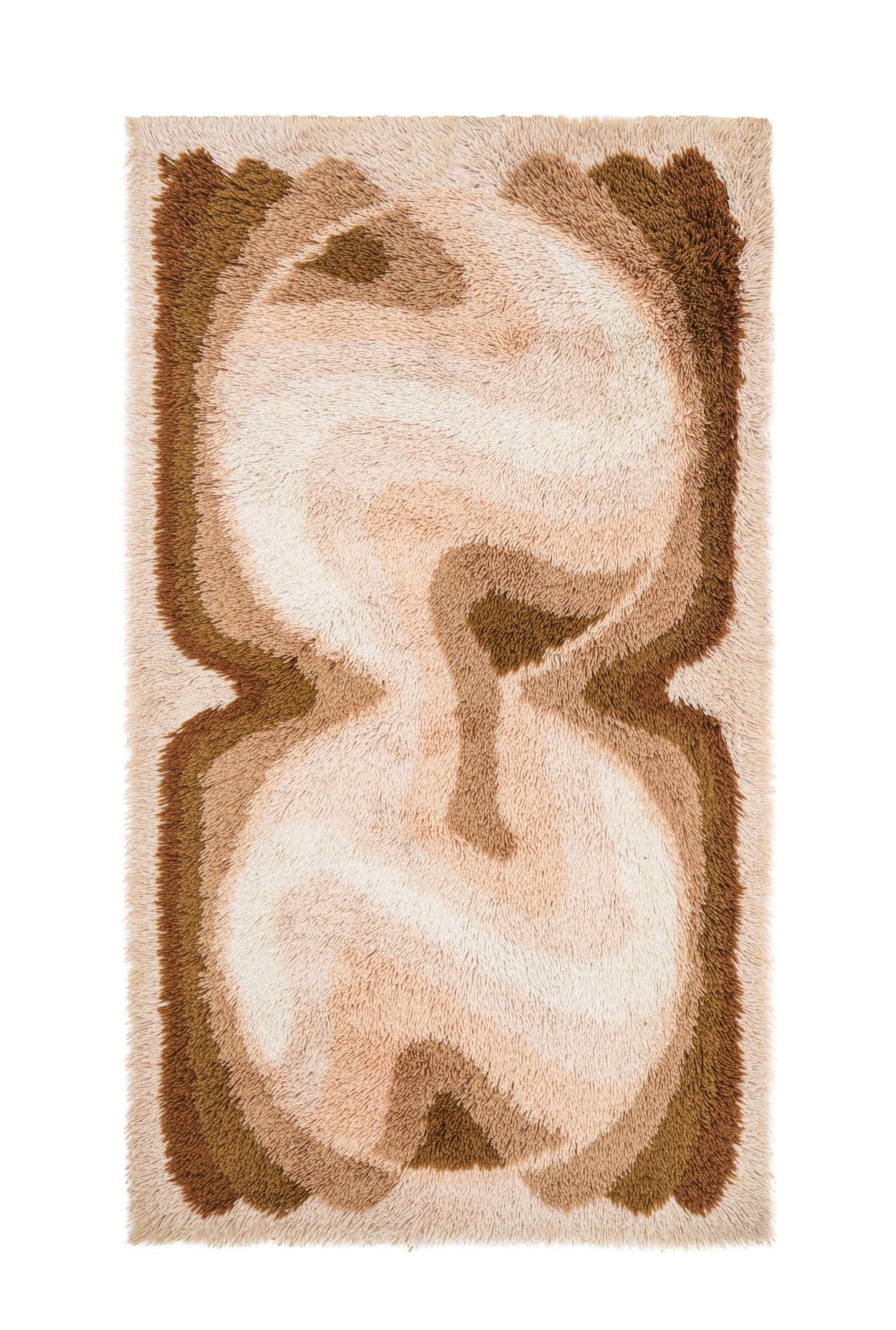 Vintage Scandinavian Rya Rug 4'9" x 2'5" (Desso)