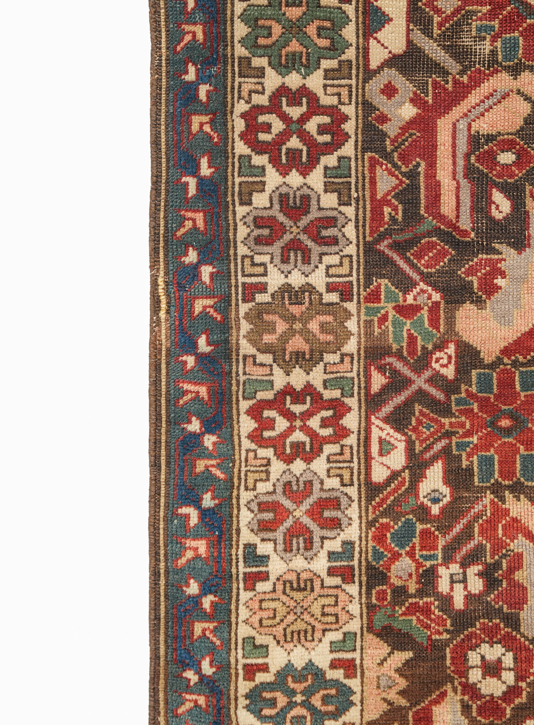 Antique Caucasian Kuba Rug 3'7" x 2'10"