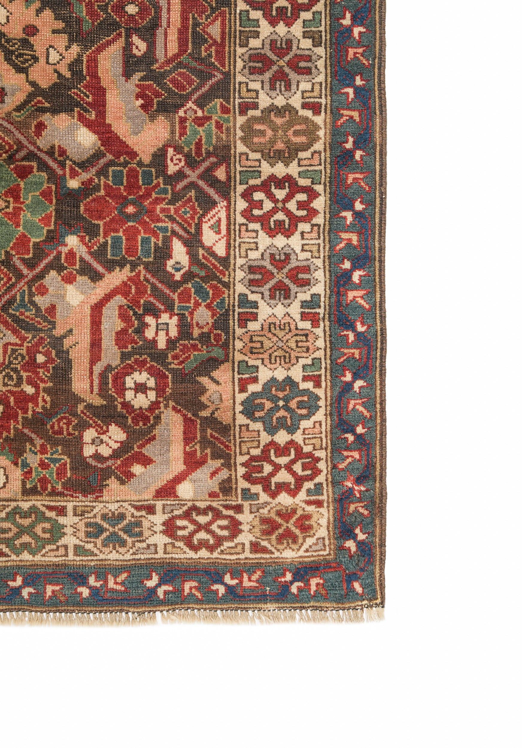 Antique Caucasian Kuba Rug 3'7" x 2'10"