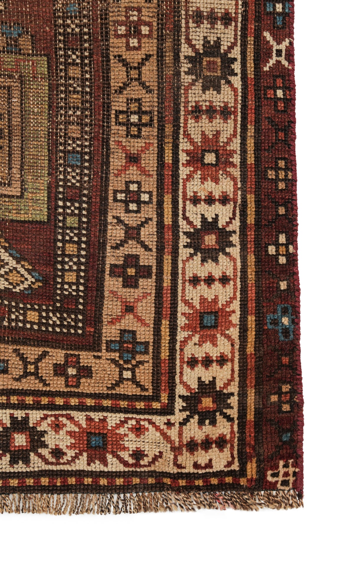 Antique Cacasian Kazak Rug 4'8" x 3'2"