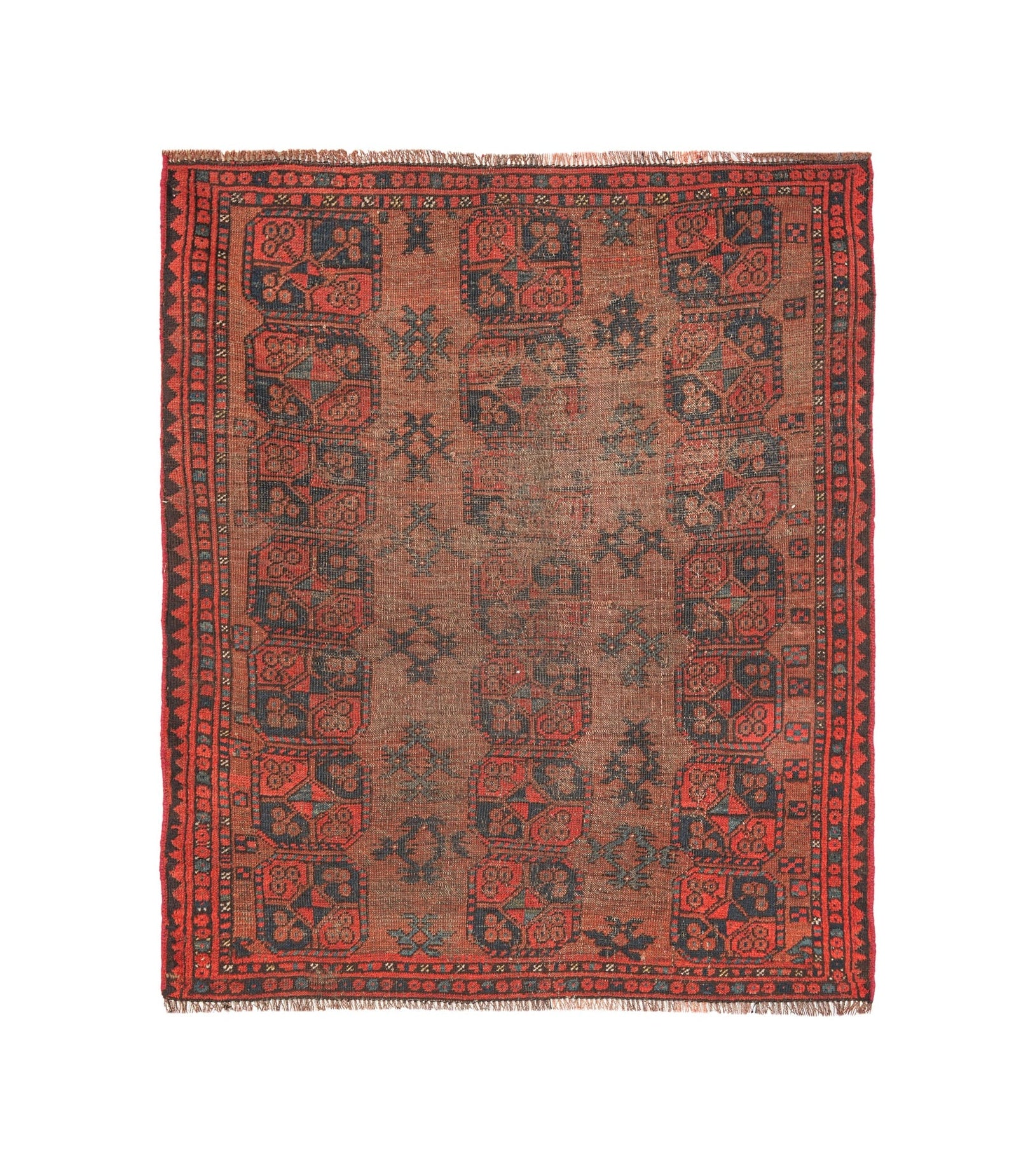 Vintage Turkmen Ersari Rug 8'9" x 6'7"