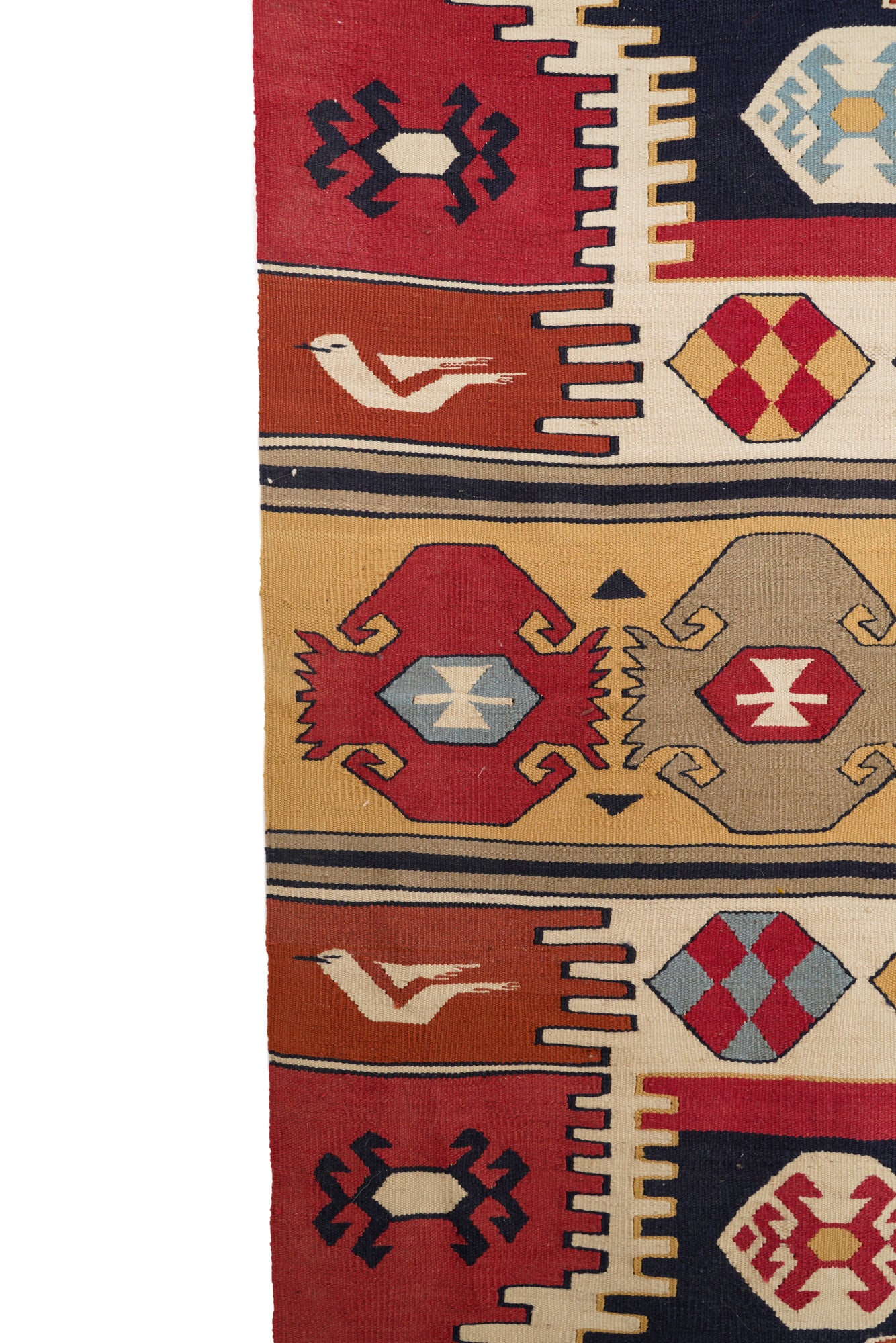 VINTAGE BESSARABIAN KILIM 5'3" x 3'2"
