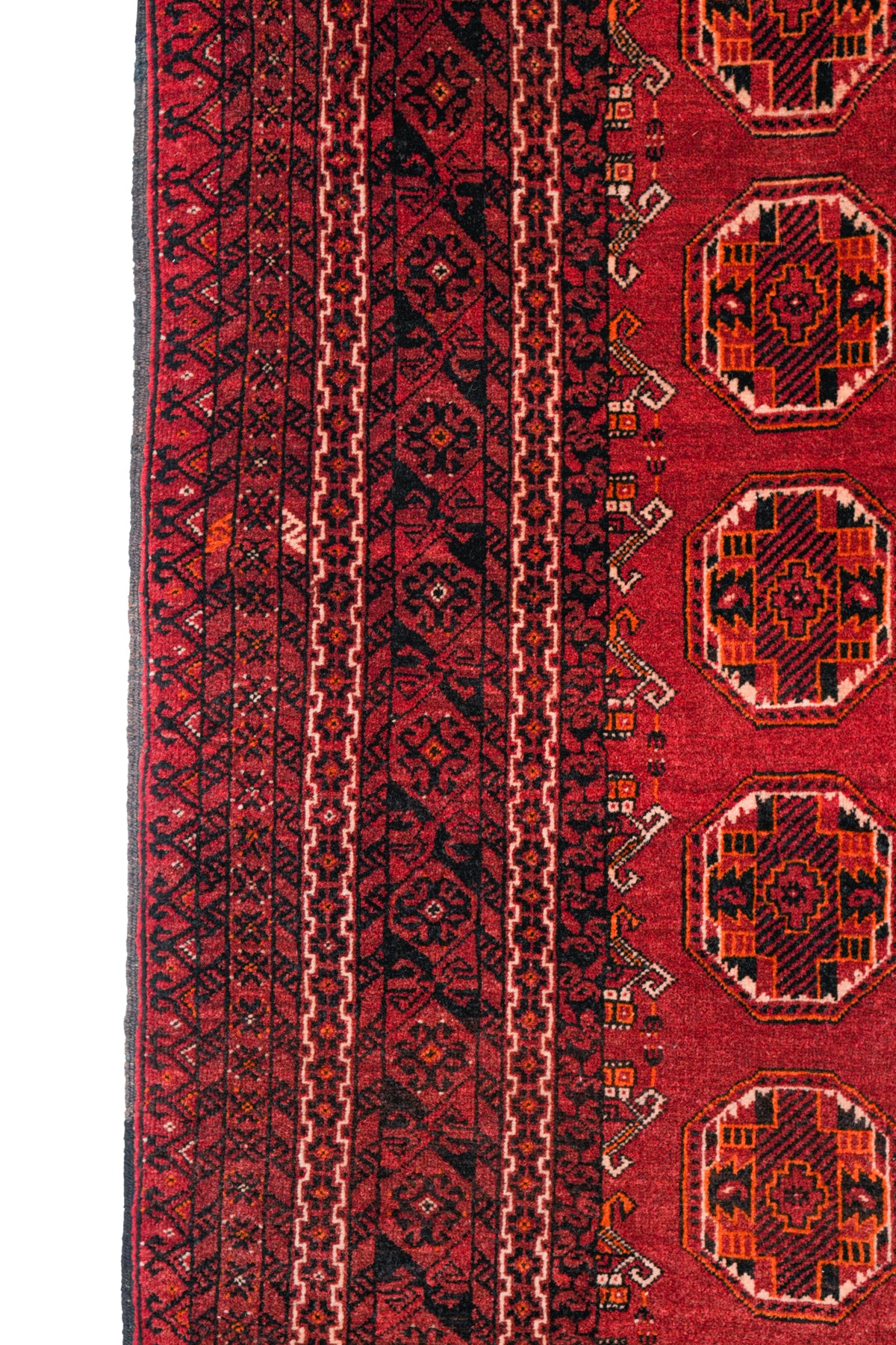 Vintage Turkmen Tekke Rug 6'4" x 3'8"