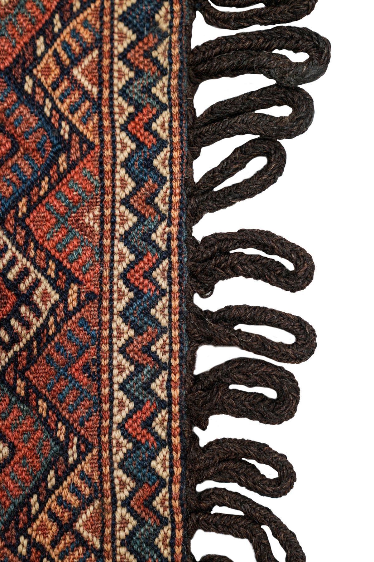Antique Kurdish Mashraf Kilim 1'3" x 6"