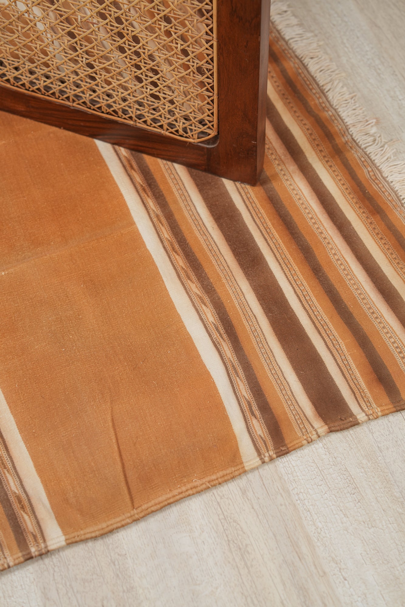 Vintage Indian Cotton Dhurrie 3'4" x 2'3"