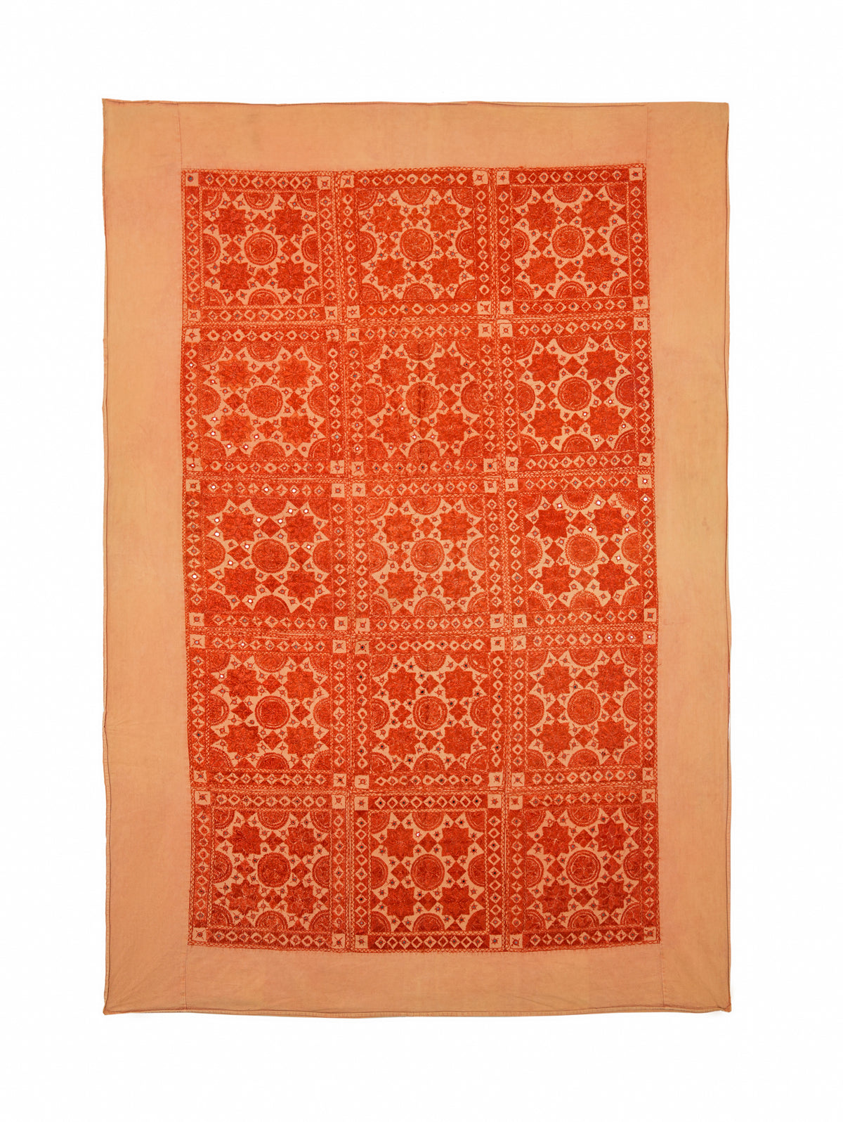 Vintage Rajasthani Embroidery 7'1" x 4'9"