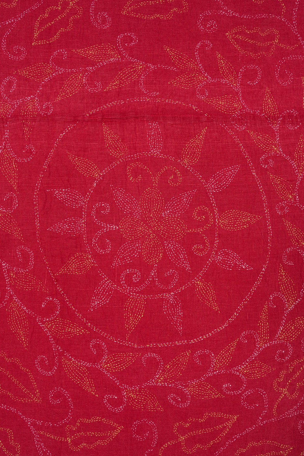 Vintage Indian Embroidery 7'1" x 6'1"