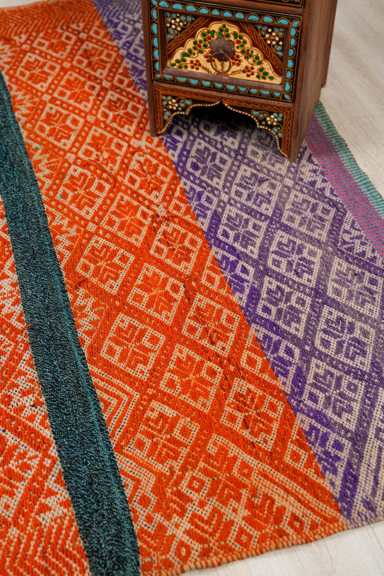 Vintage Peruvian Kilim 5'4" x 4'10"