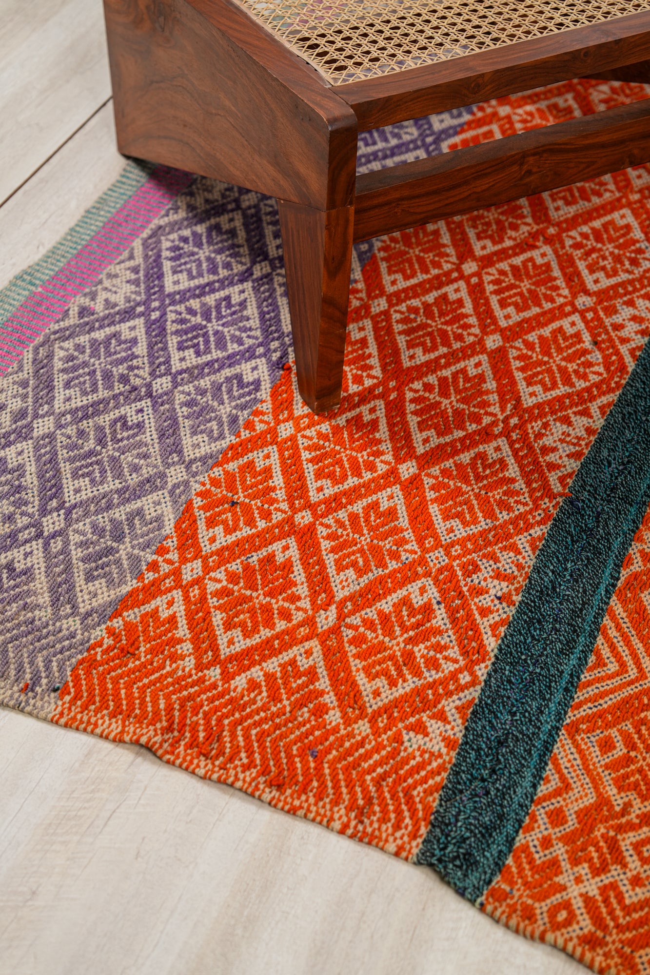 Vintage Peruvian Kilim 5'4" x 4'10"