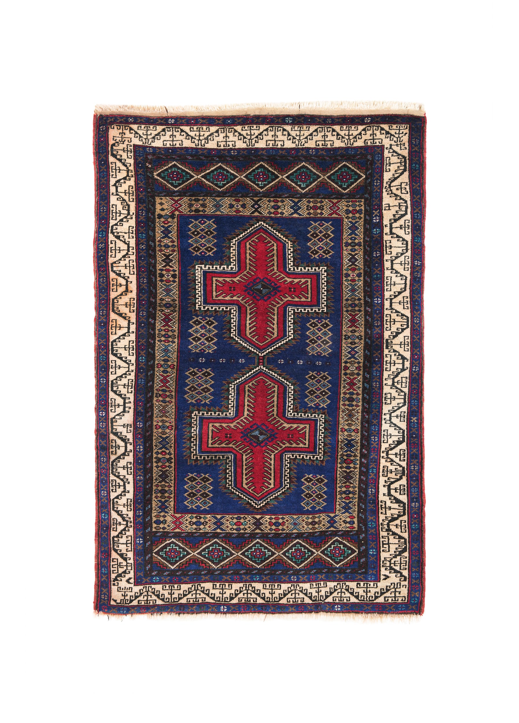 Vintage Turkish Bergama Rug 5'1" x 3'5"