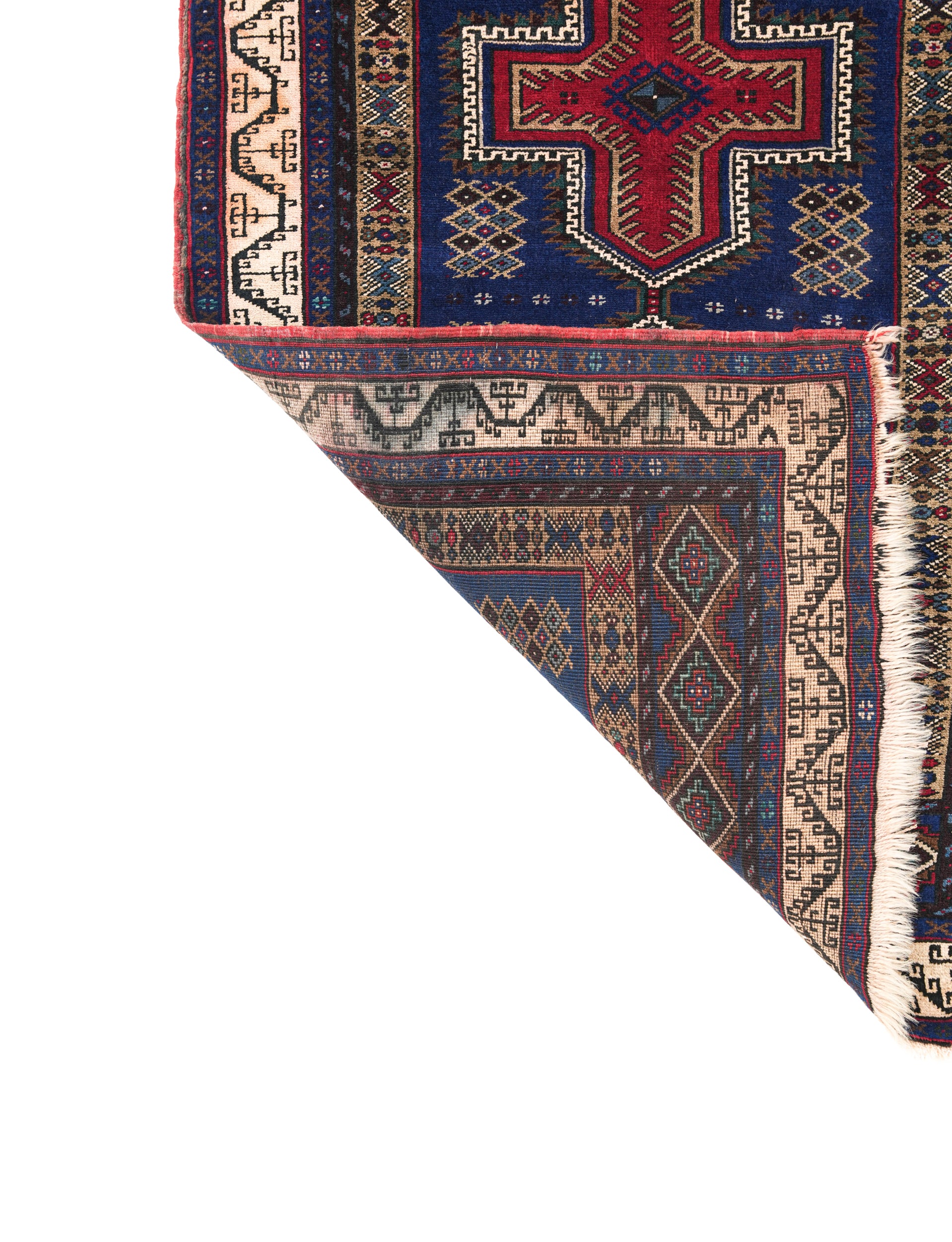 Vintage Turkish Bergama Rug 5'1" x 3'5"