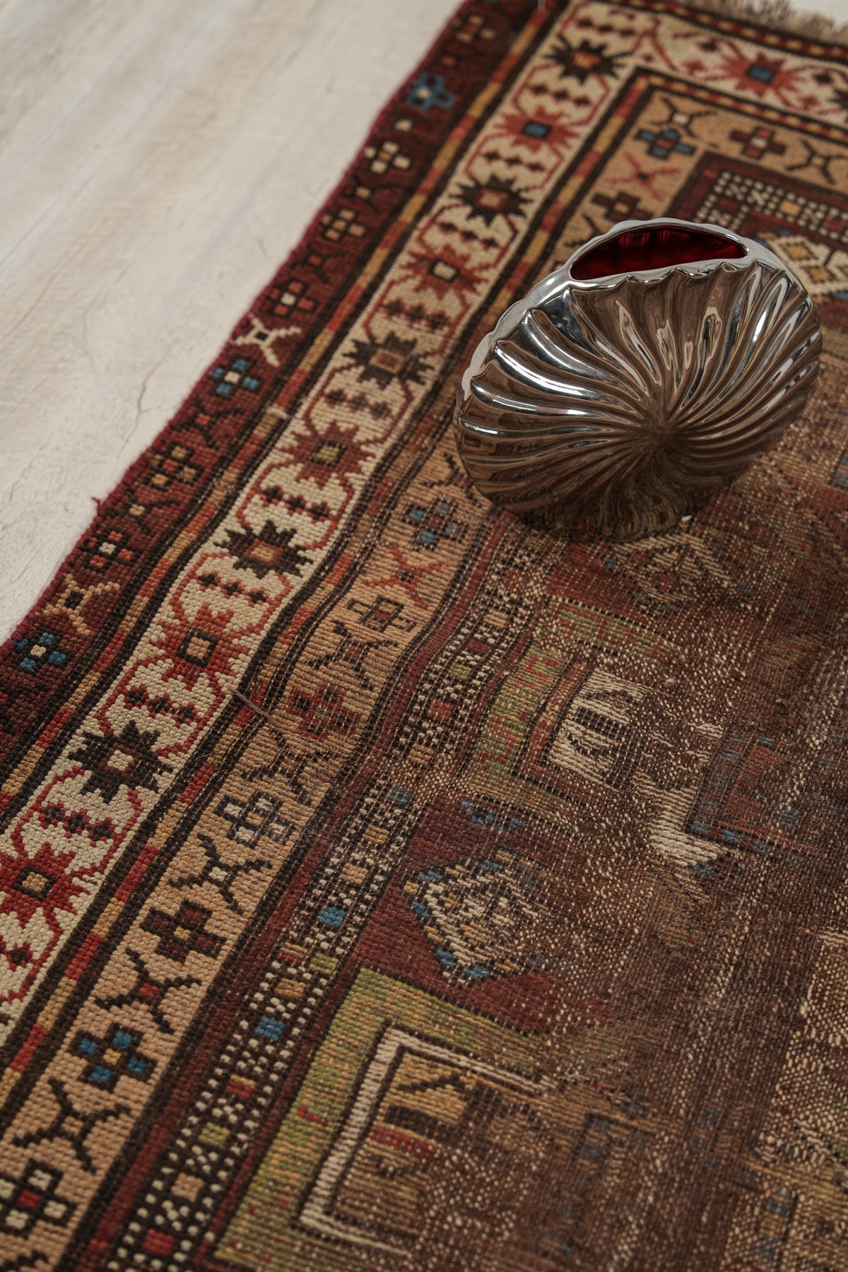 Antique Cacasian Kazak Rug 4'8" x 3'2"