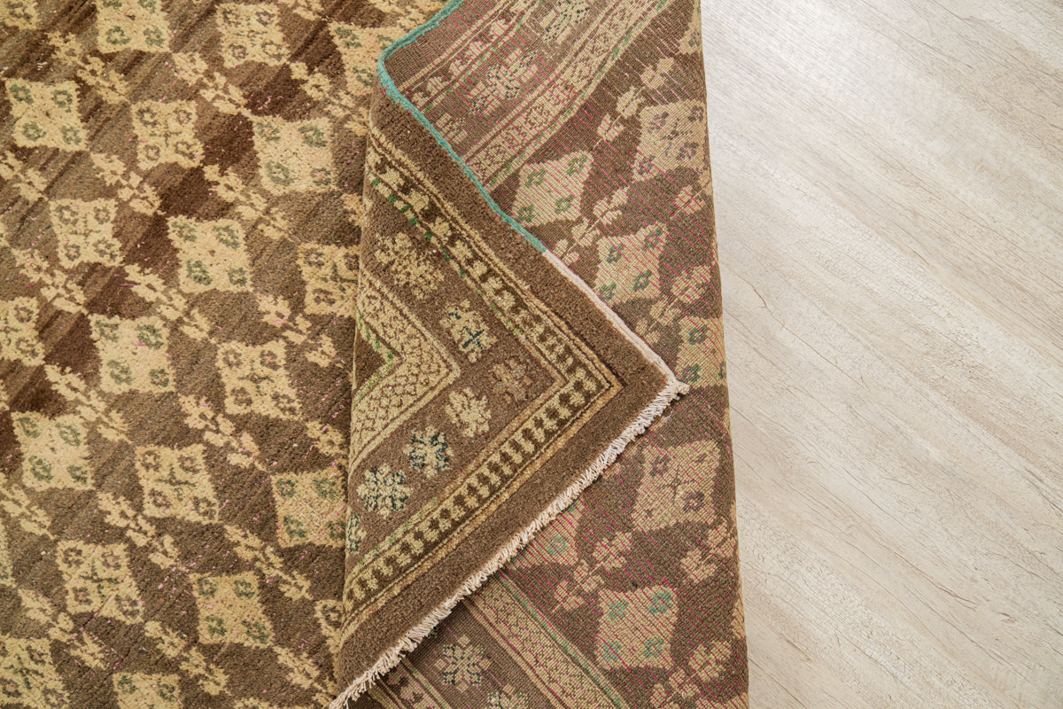 Antique Indian Agra rug 11'8"x 9'2"