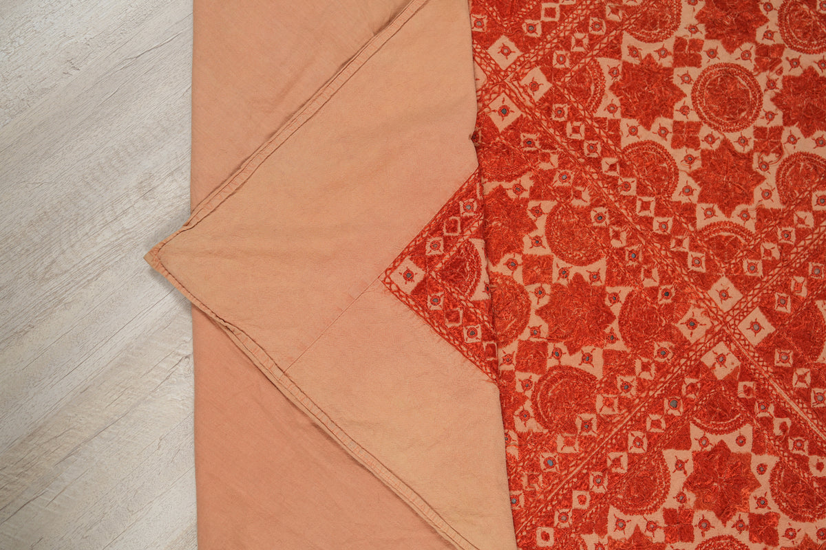 Vintage Rajasthani Embroidery 7'1" x 4'9"