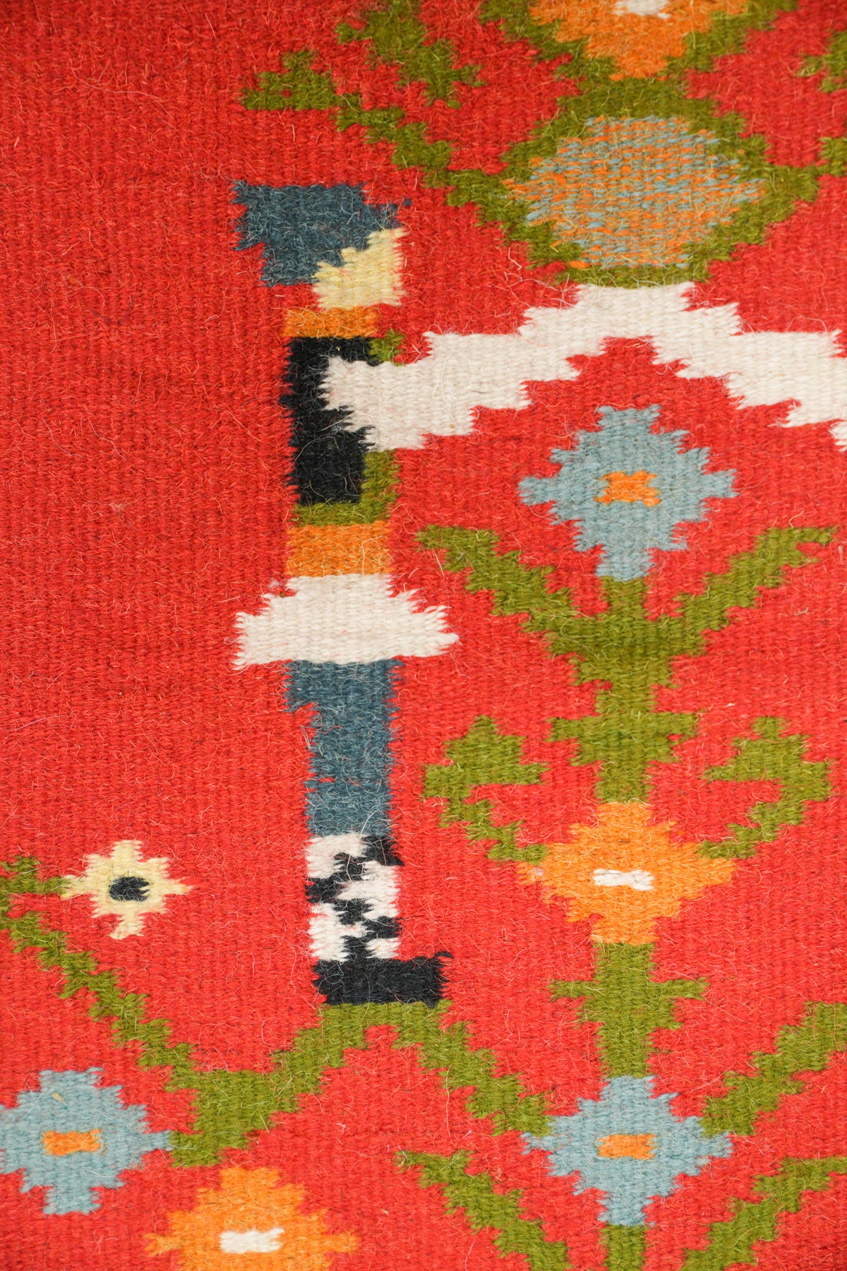 Vintage Polish folk Kilim 1'4" x 1'2"