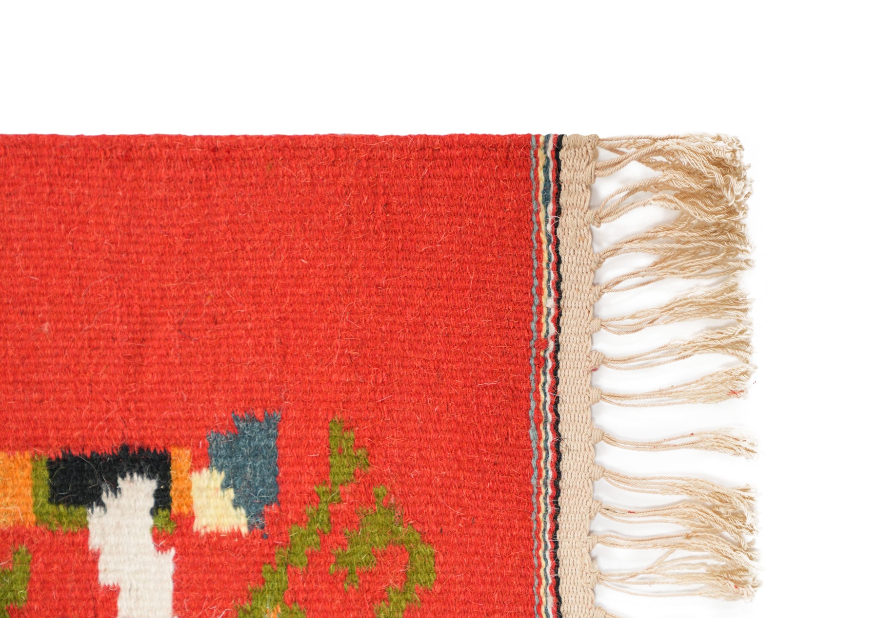 Vintage Polish folk Kilim 1'4" x 1'2"