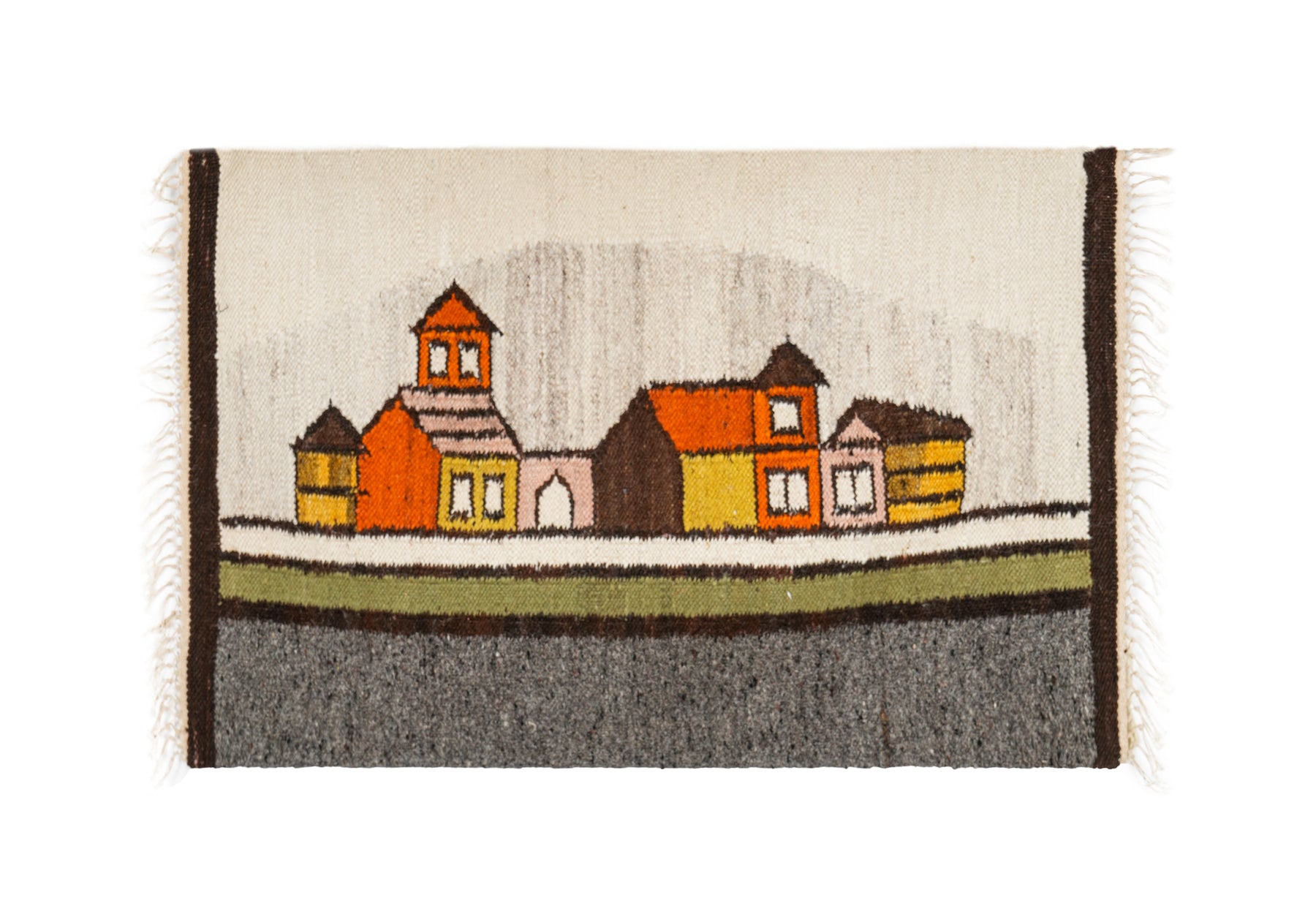 Vintage Polish landscape Tapestry 3'2" x 2'1"