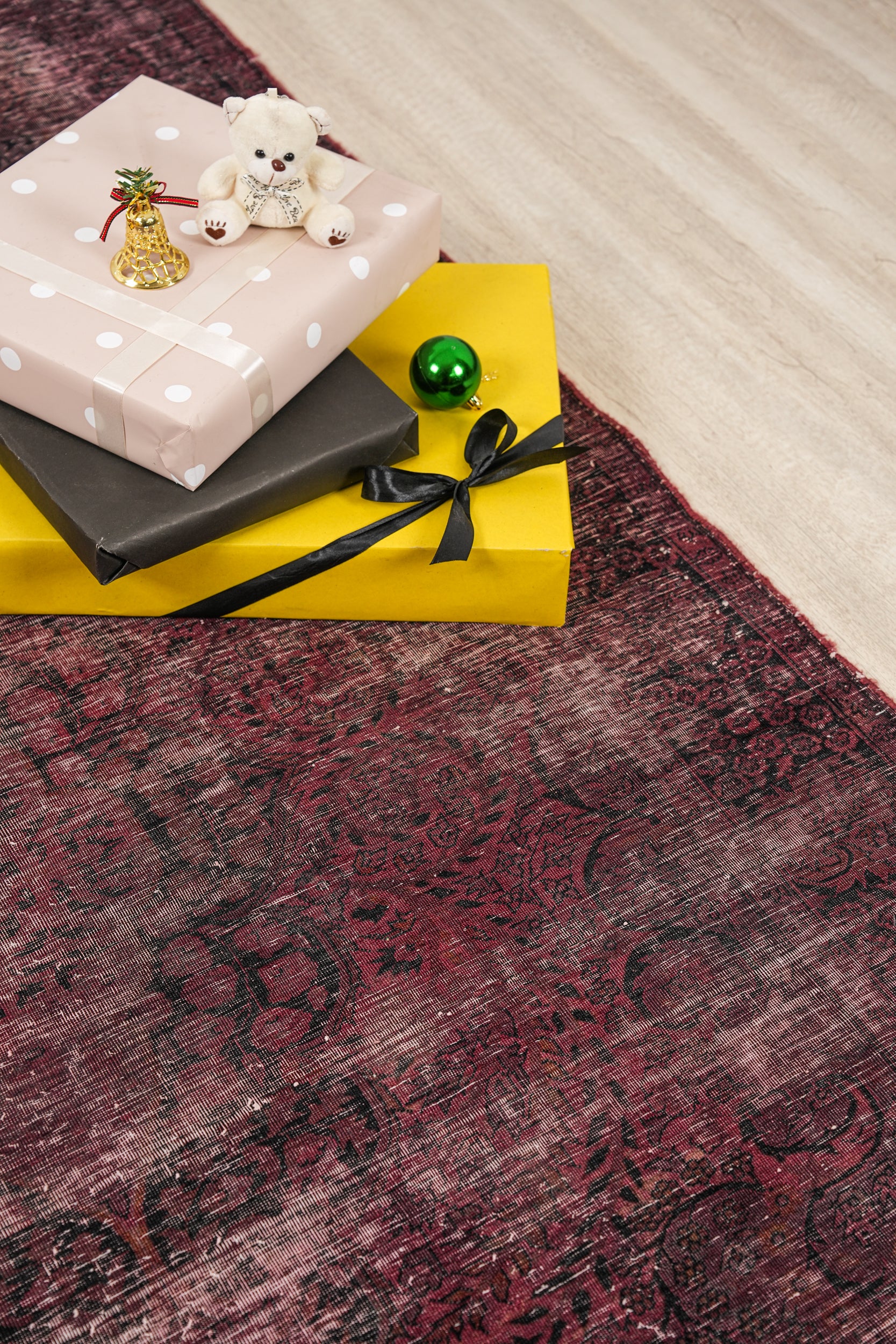 Vintage Pakistani Overdyed Rug 7' x 4'6"