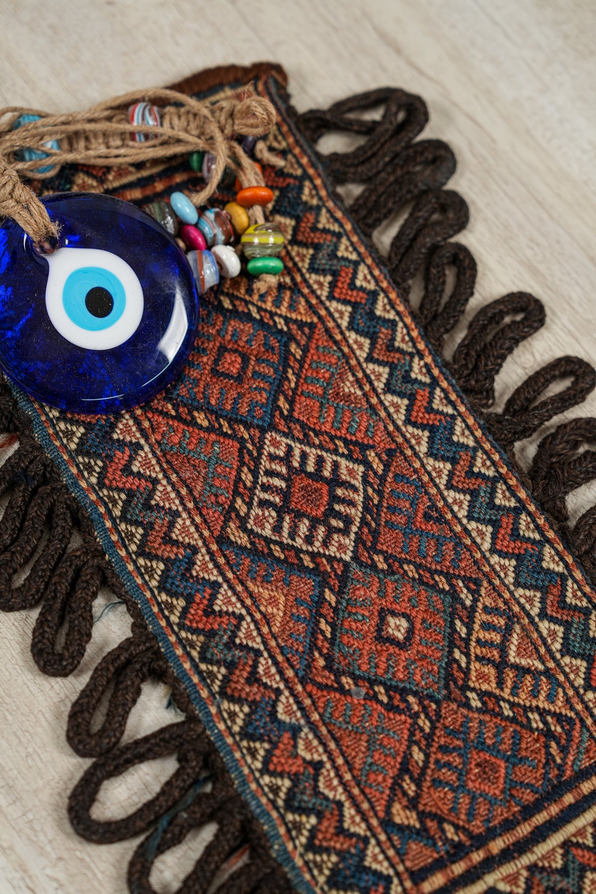 Antique Kurdish Mashraf Kilim 1'3" x 6"