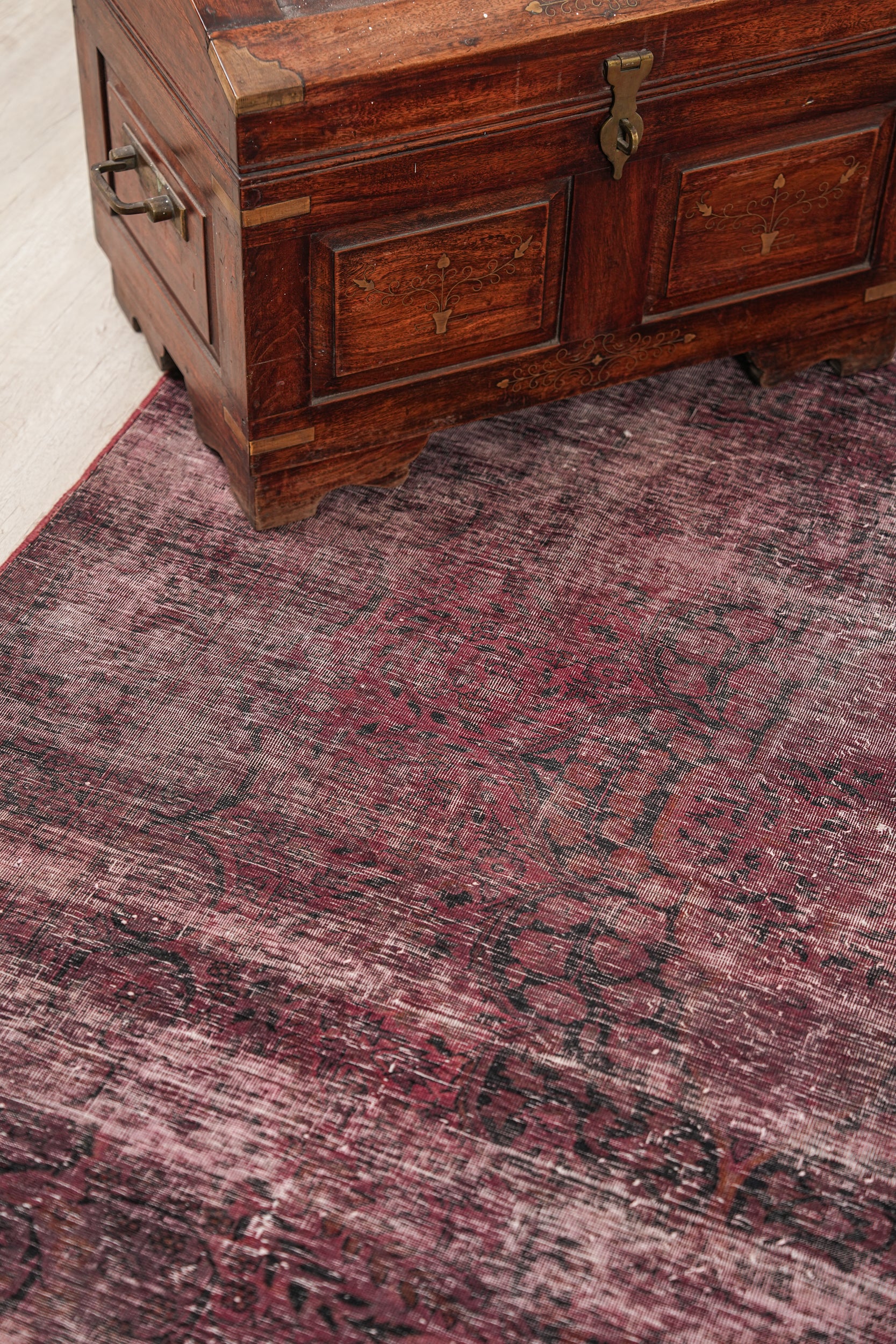 Vintage Pakistani Overdyed Rug 7' x 4'6"