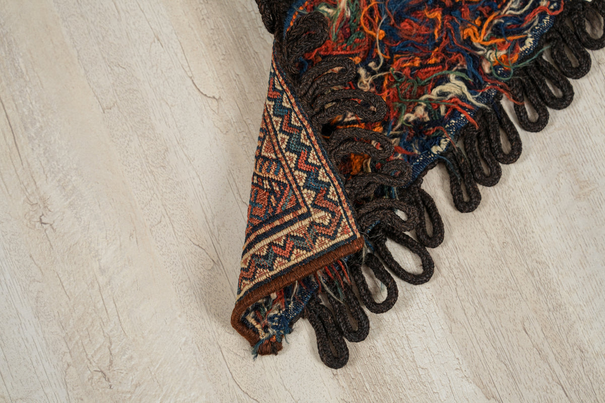 Antique Kurdish Mashraf Kilim 1'3" x 6"