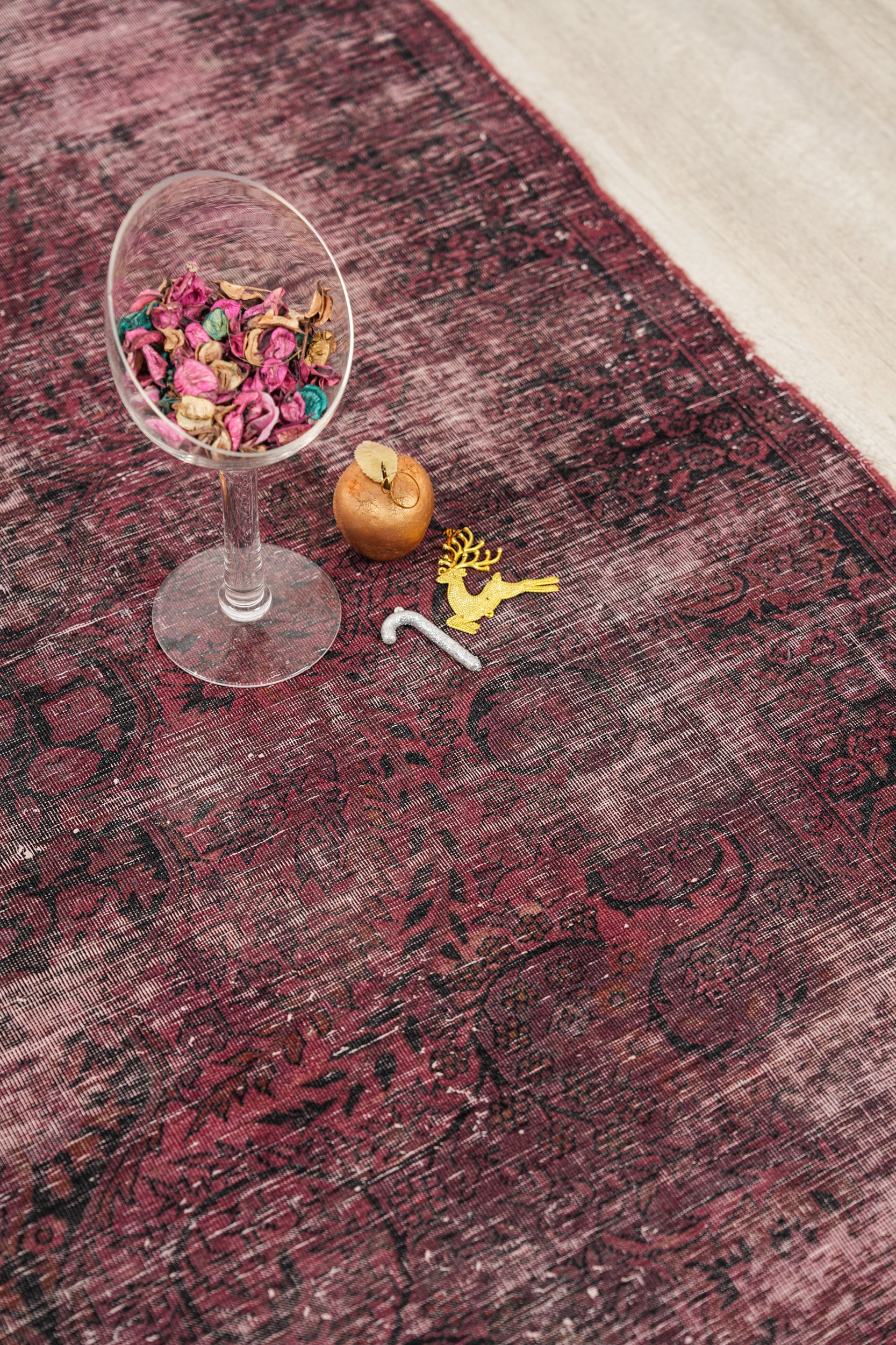 Vintage Pakistani Overdyed Rug 7' x 4'6"