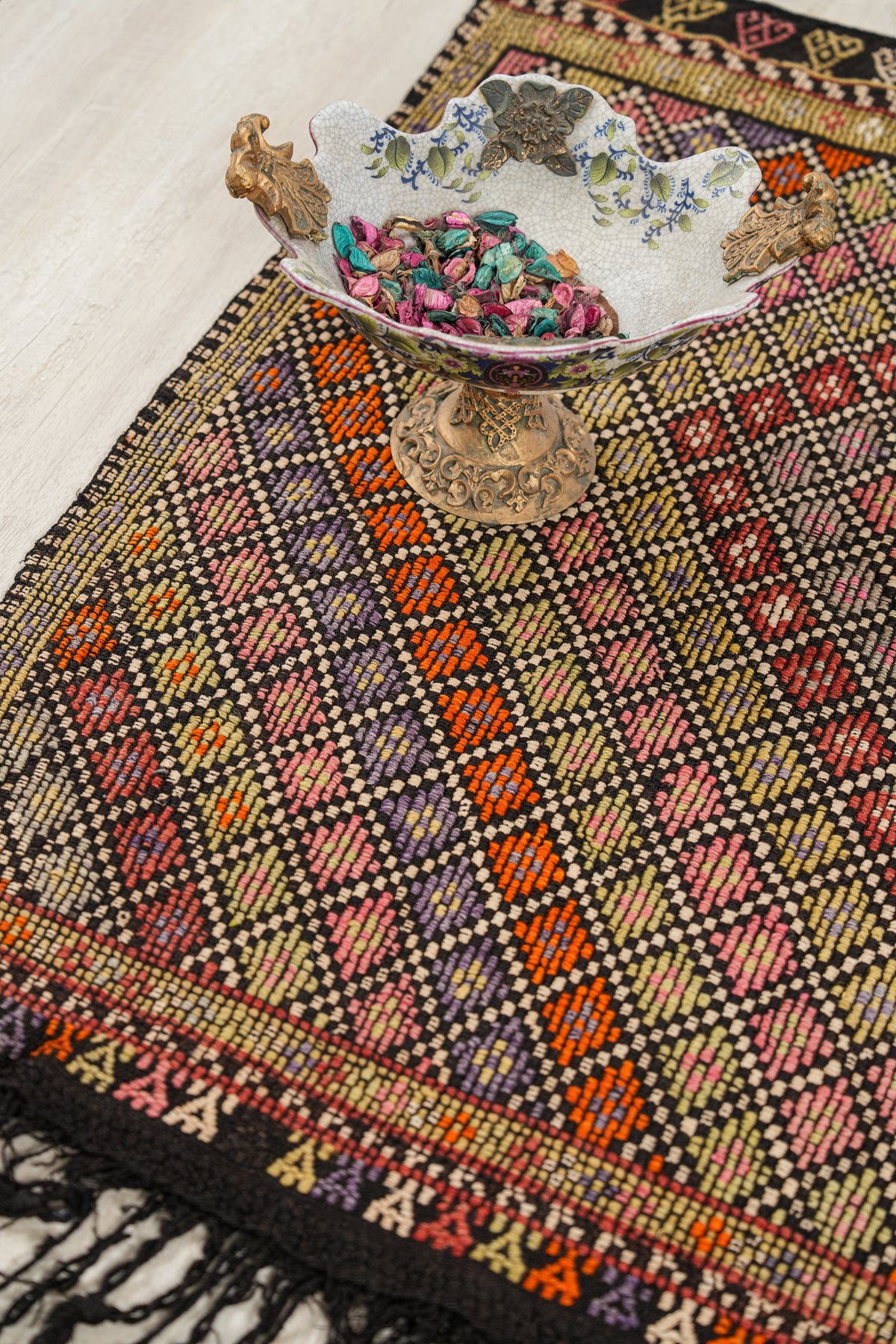 Vintage Turkish Cecim Kilim 3'10" x 4'