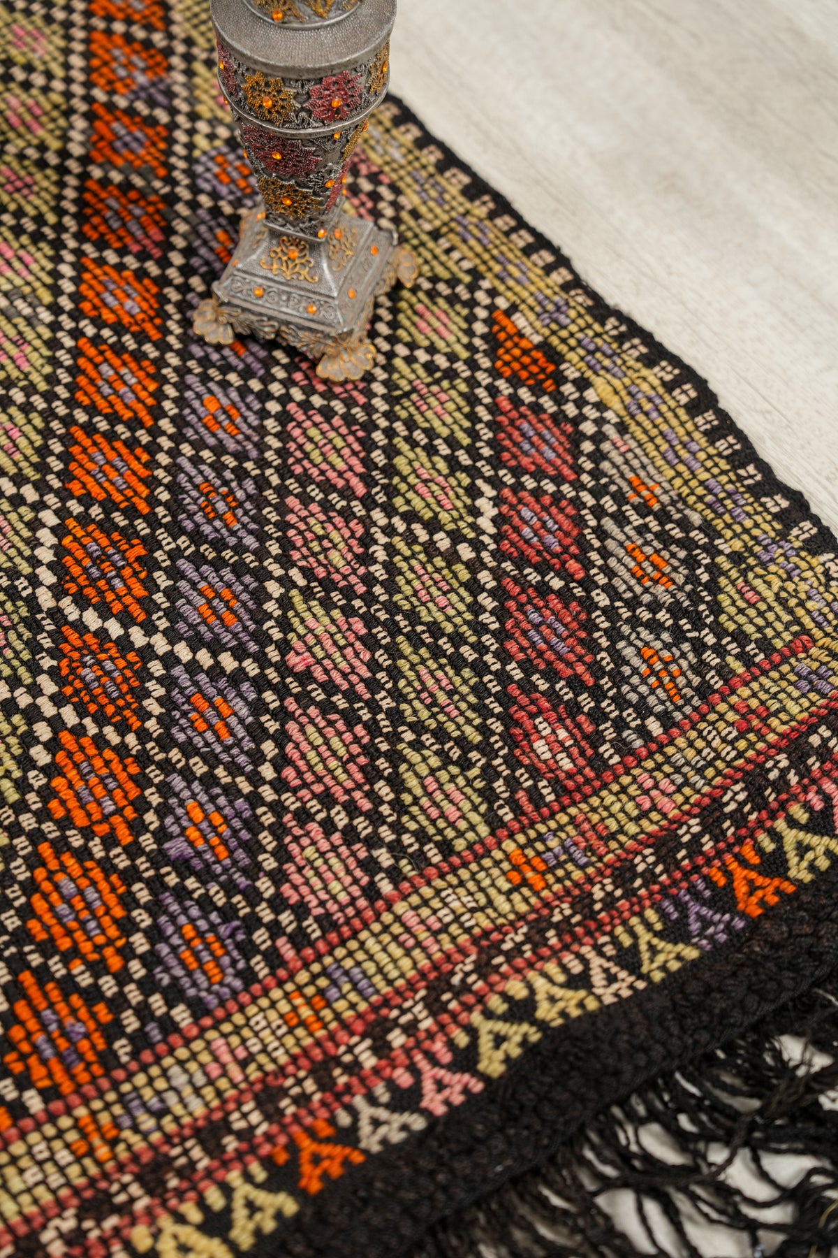 Vintage Turkish Cecim Kilim 3'10" x 4'