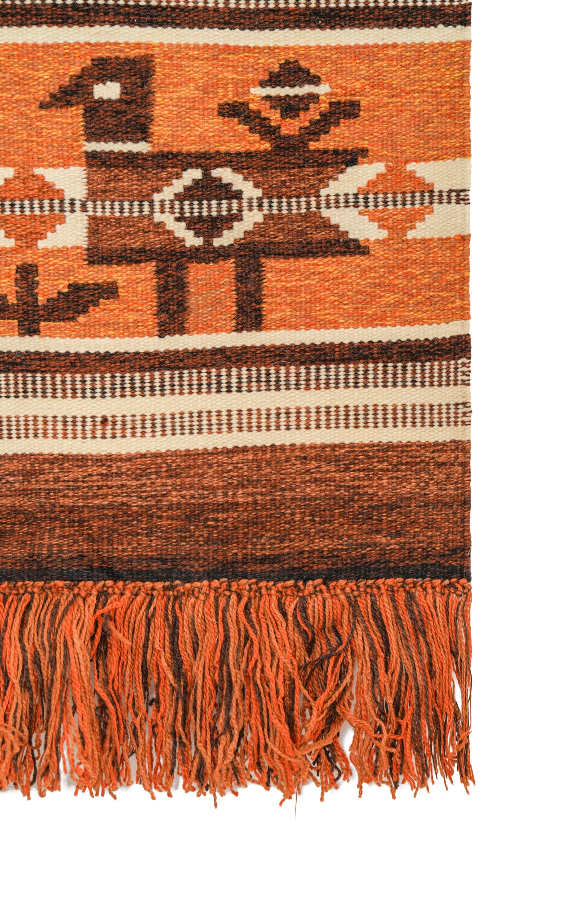 VINTAGE SCANDINAVIAN TAPESTRY 3'10" x 1'10"