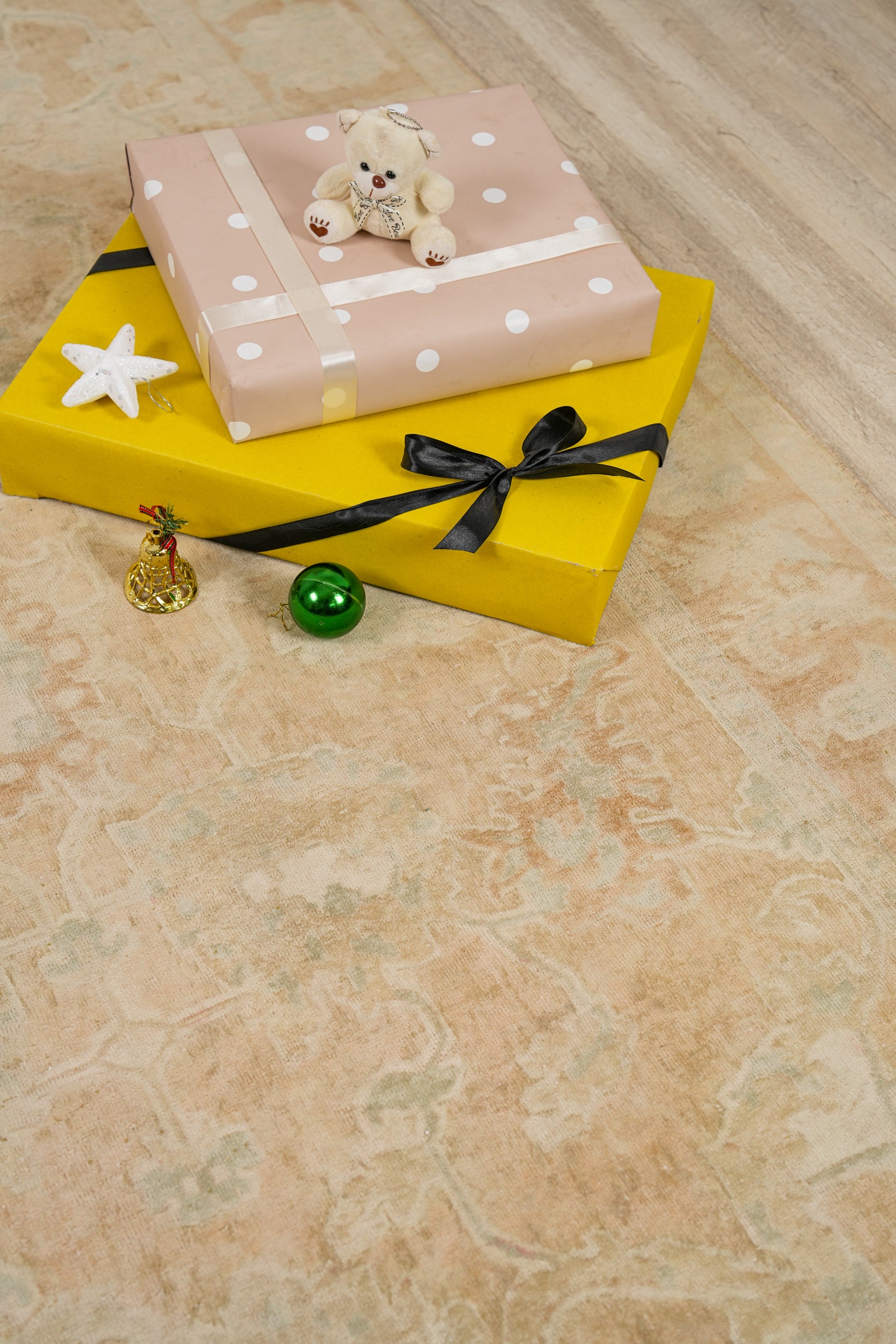 Vintage Kashmiri Rug 7'5" x 4'6"