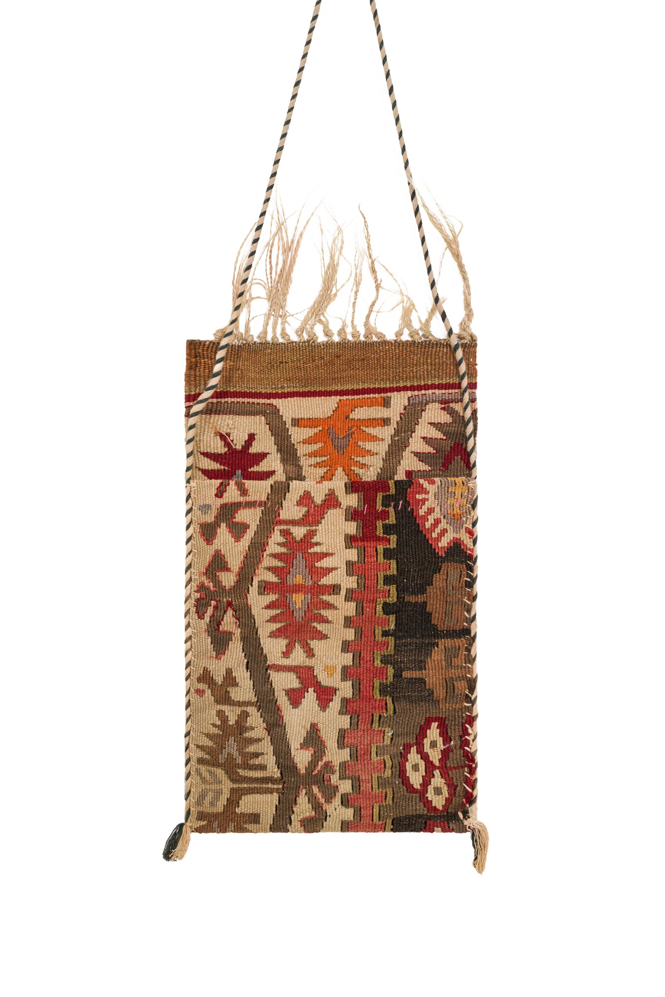 Vintage Turkish Kilim Bag 1'5" x 10"