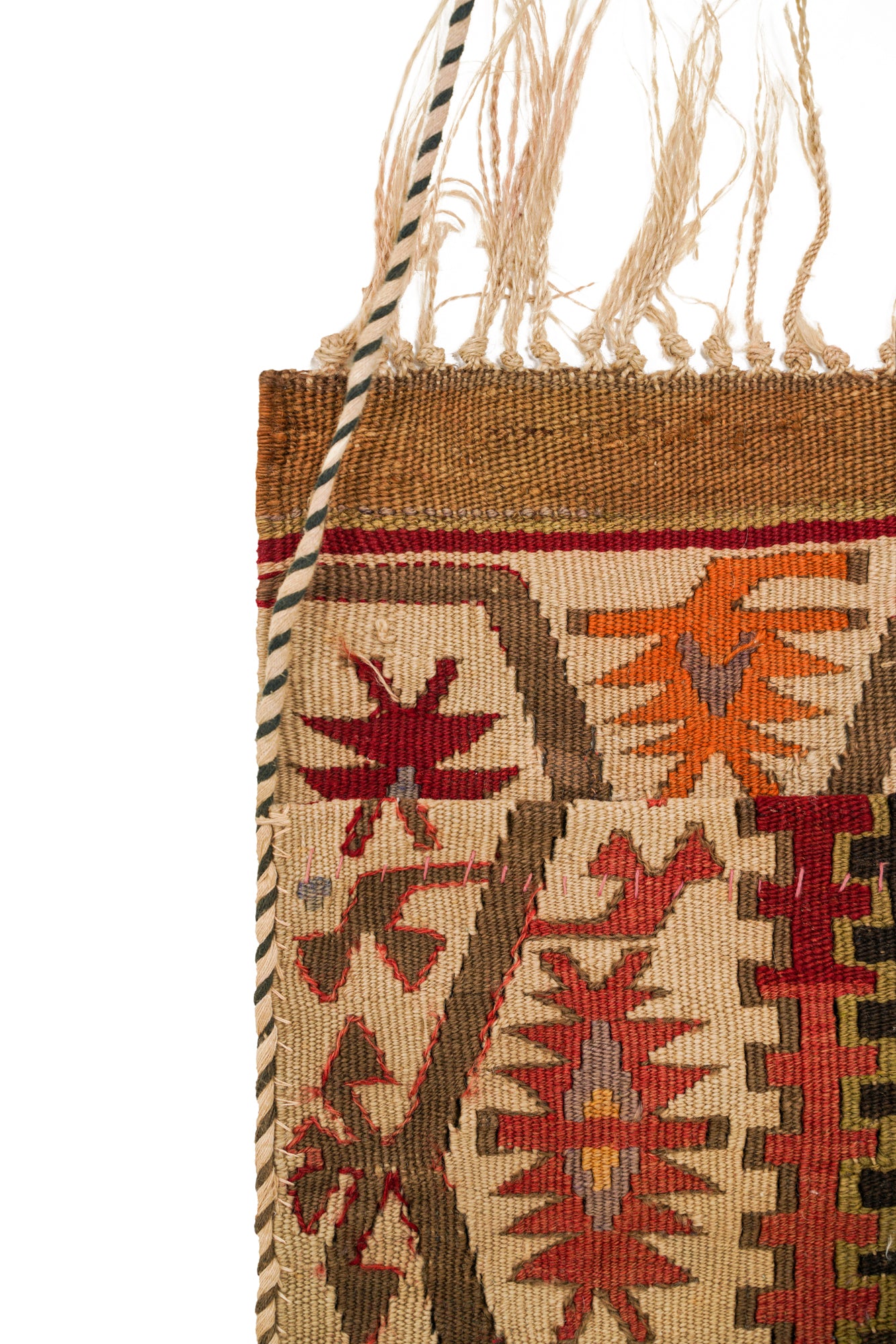 Vintage Turkish Kilim Bag 1'5" x 10"