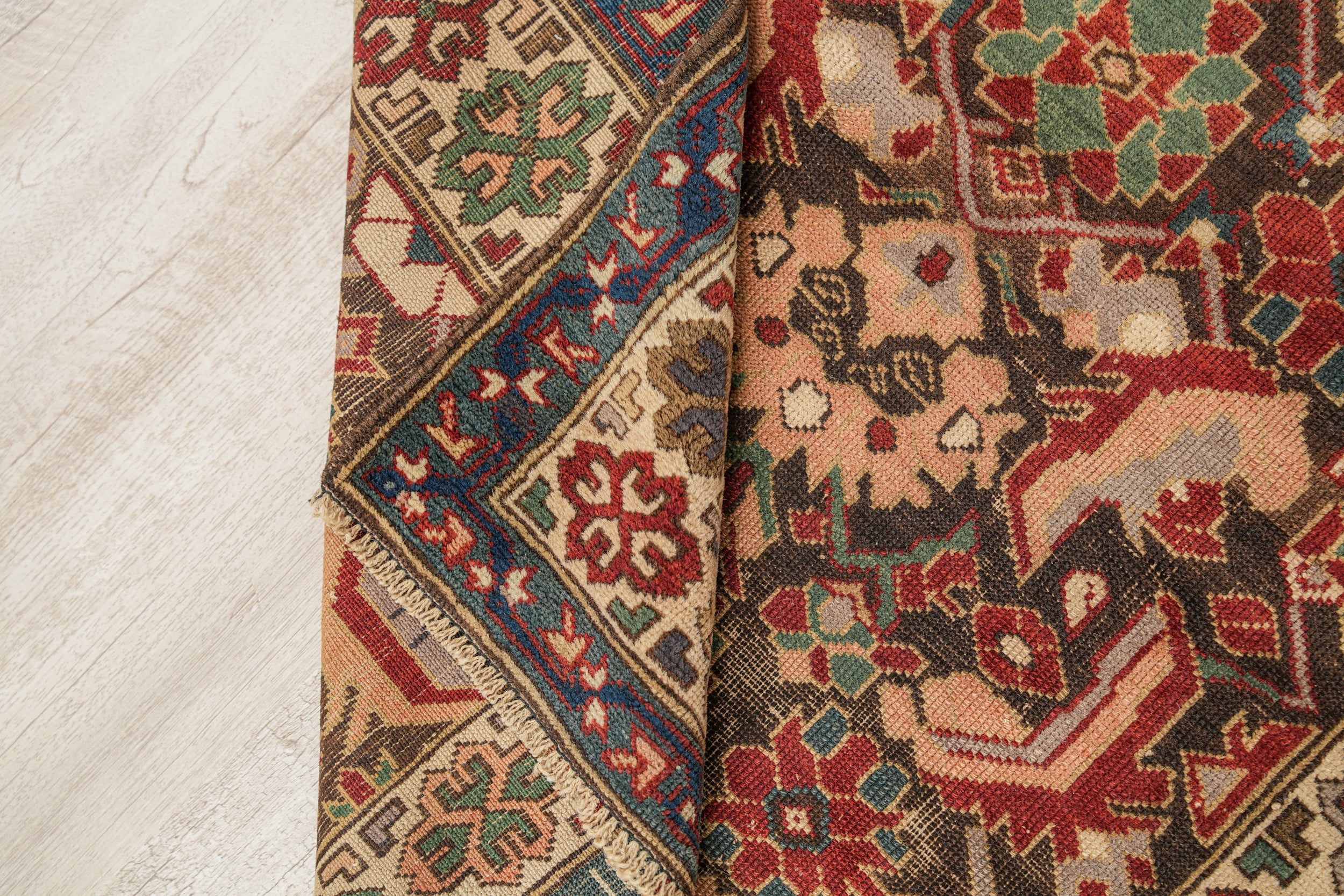 Antique Caucasian Kuba Rug 3'7" x 2'10"