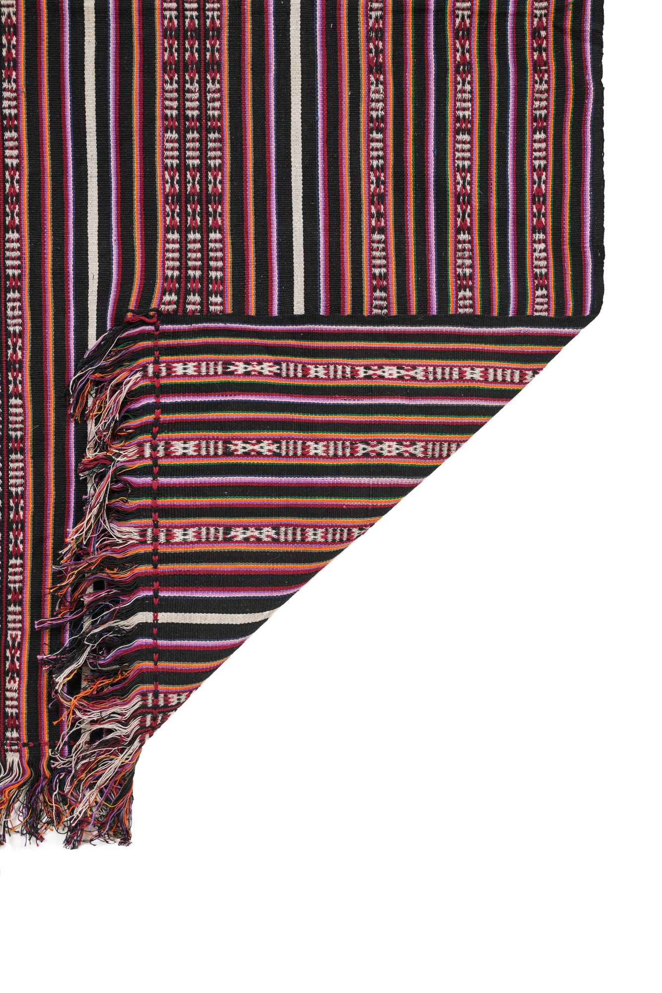 Vintage Bhutanese Cotton Textile 7' x 1'5"