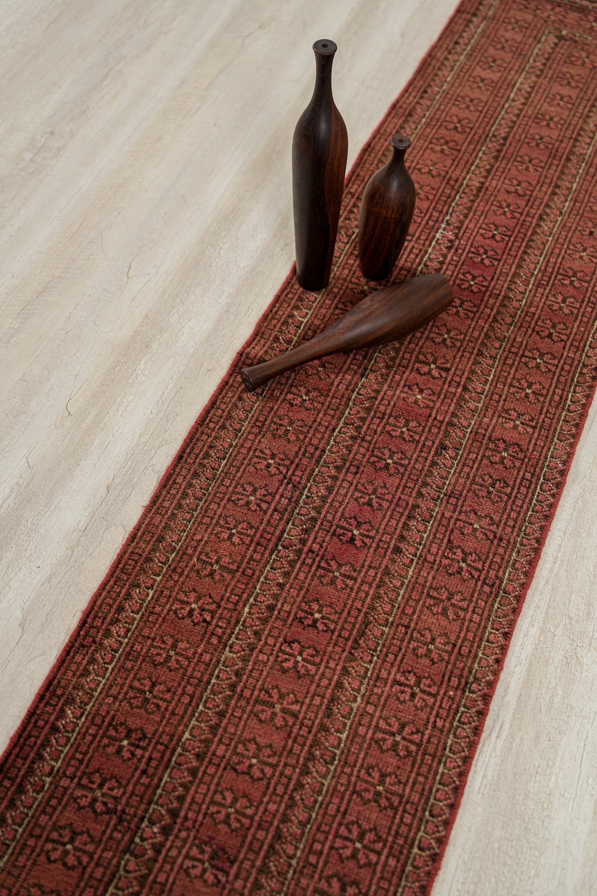 Vintage Turkmen Rug 6'11" x 1'6"