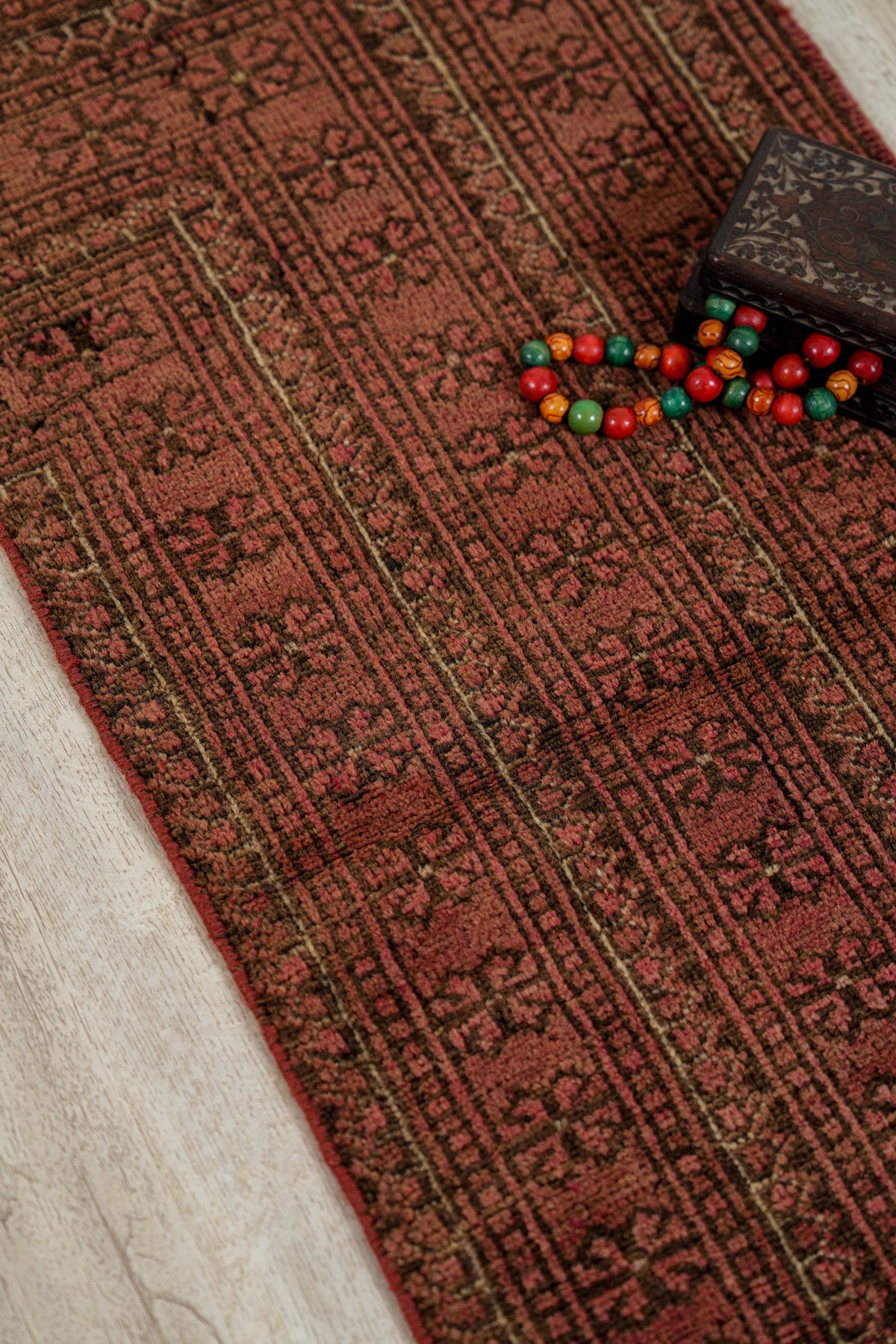 Vintage Turkmen Rug 3'8" x 1'6"