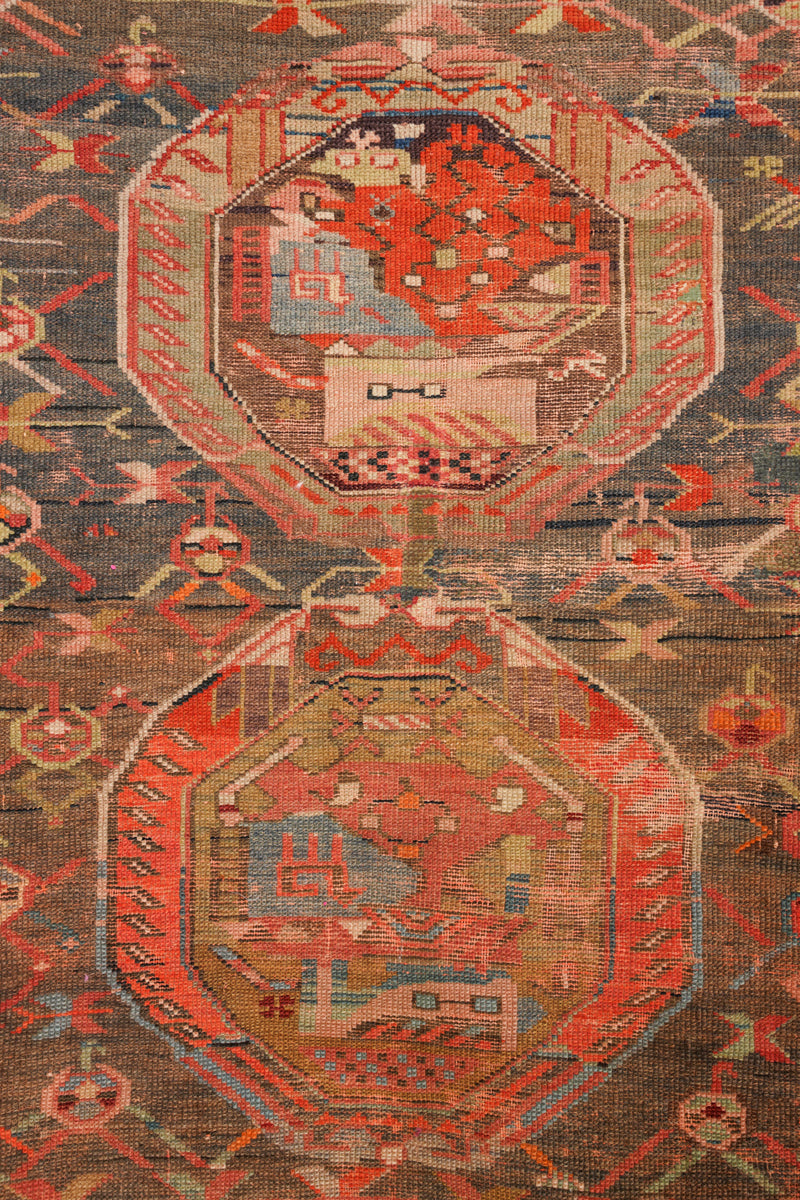 Antique Caucasian Shirvan Rug 5'3" x 3'2"
