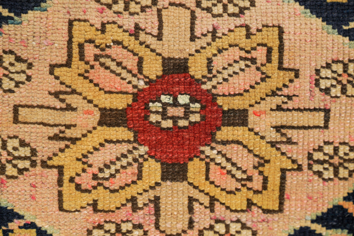 Antique Caucasian Shirvan Hallway Rug 10'6" x 3'7"