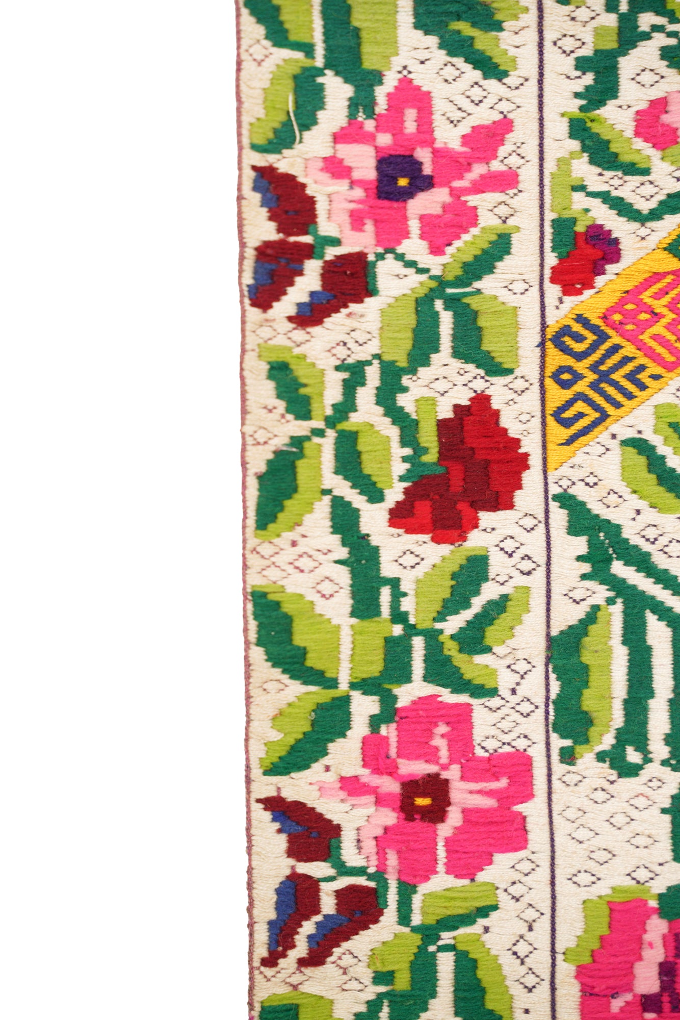 Vintage Patzun Guatemalan Textile 2'10" x 1'