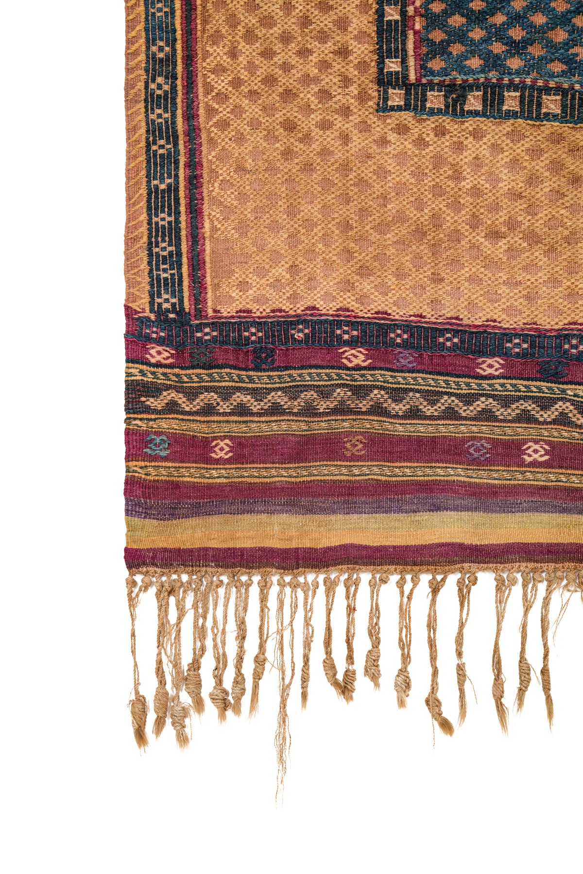 ANTIQUE TURKISH CECIM SOUMAK KILIM 5' x 4'2"